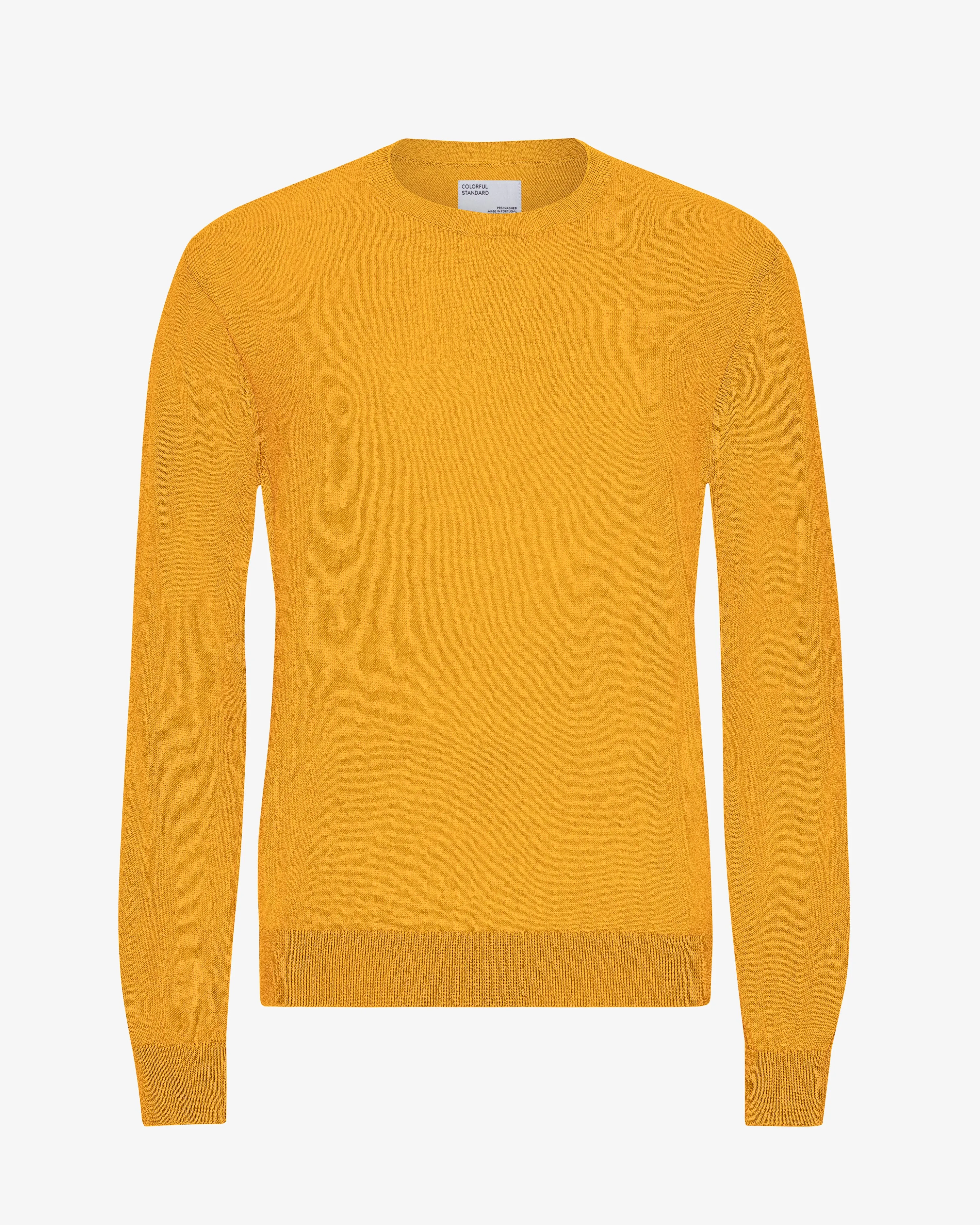 Light Merino Wool Crew - Burned Yellow sold by Colorful Standard