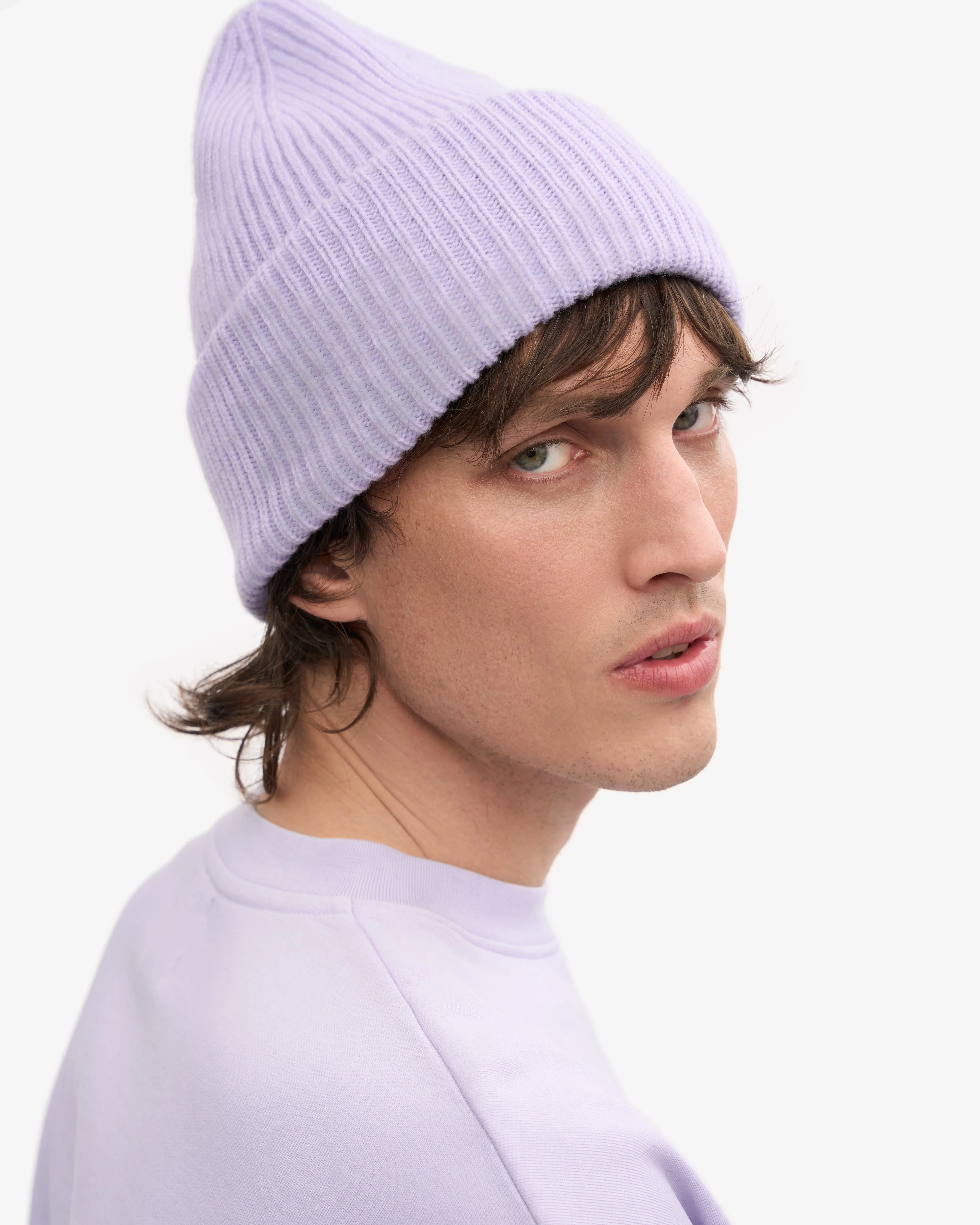 Merino Wool Hat - Soft Lavender sold by Colorful Standard product image thumbnail 5
