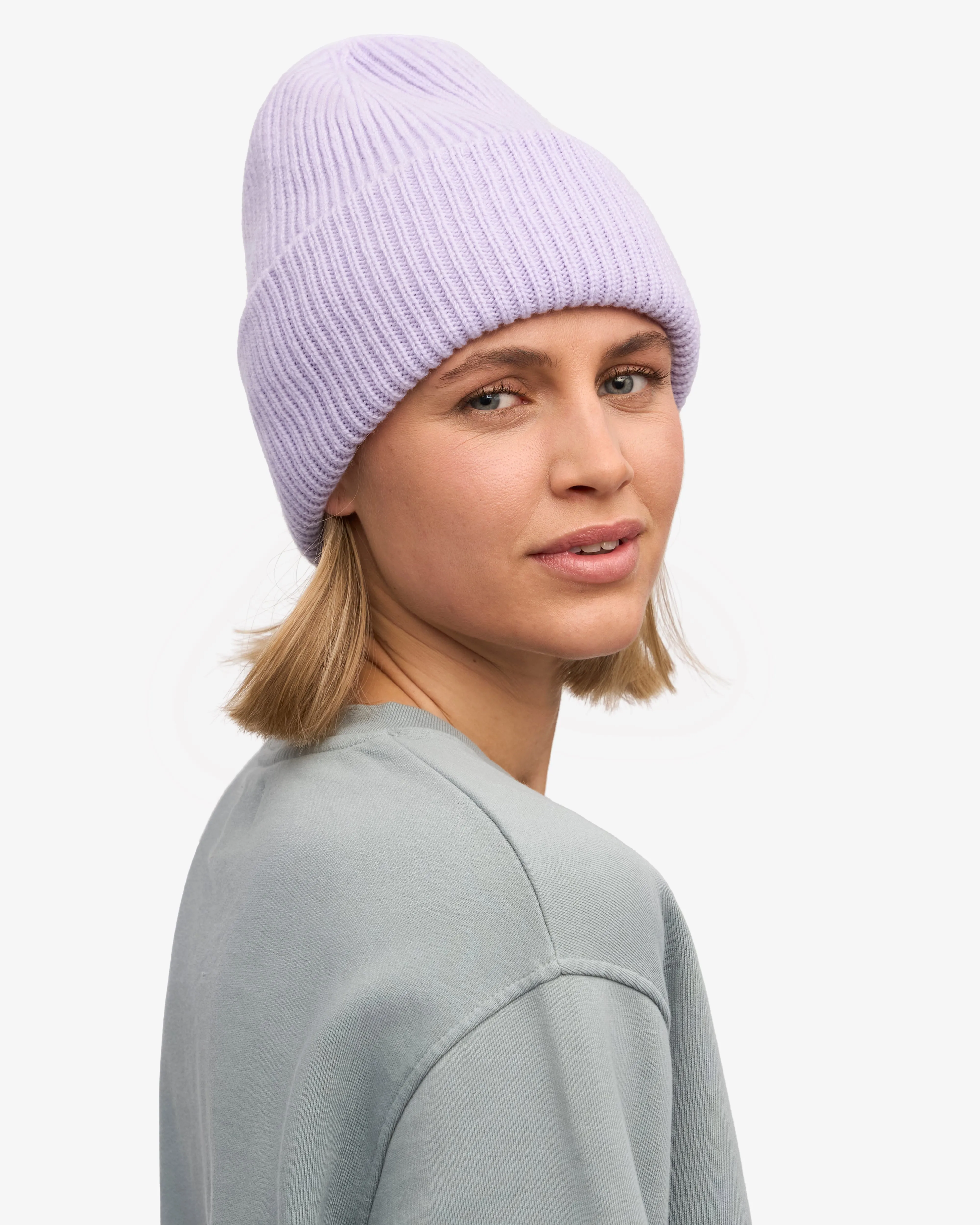 Merino Wool Hat - Soft Lavender sold by Colorful Standard product image thumbnail 5