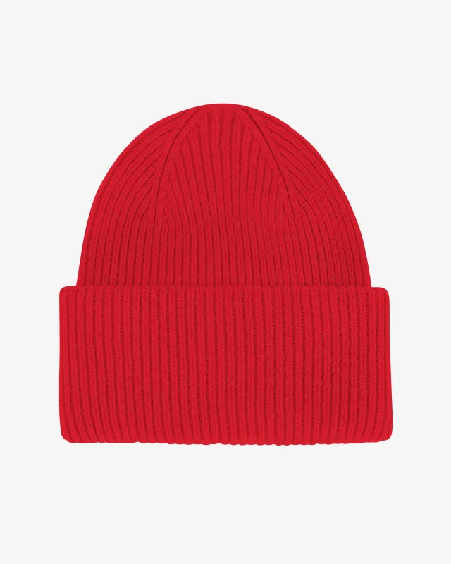 Merino Wool Hat - Scarlet Red sold by Colorful Standard