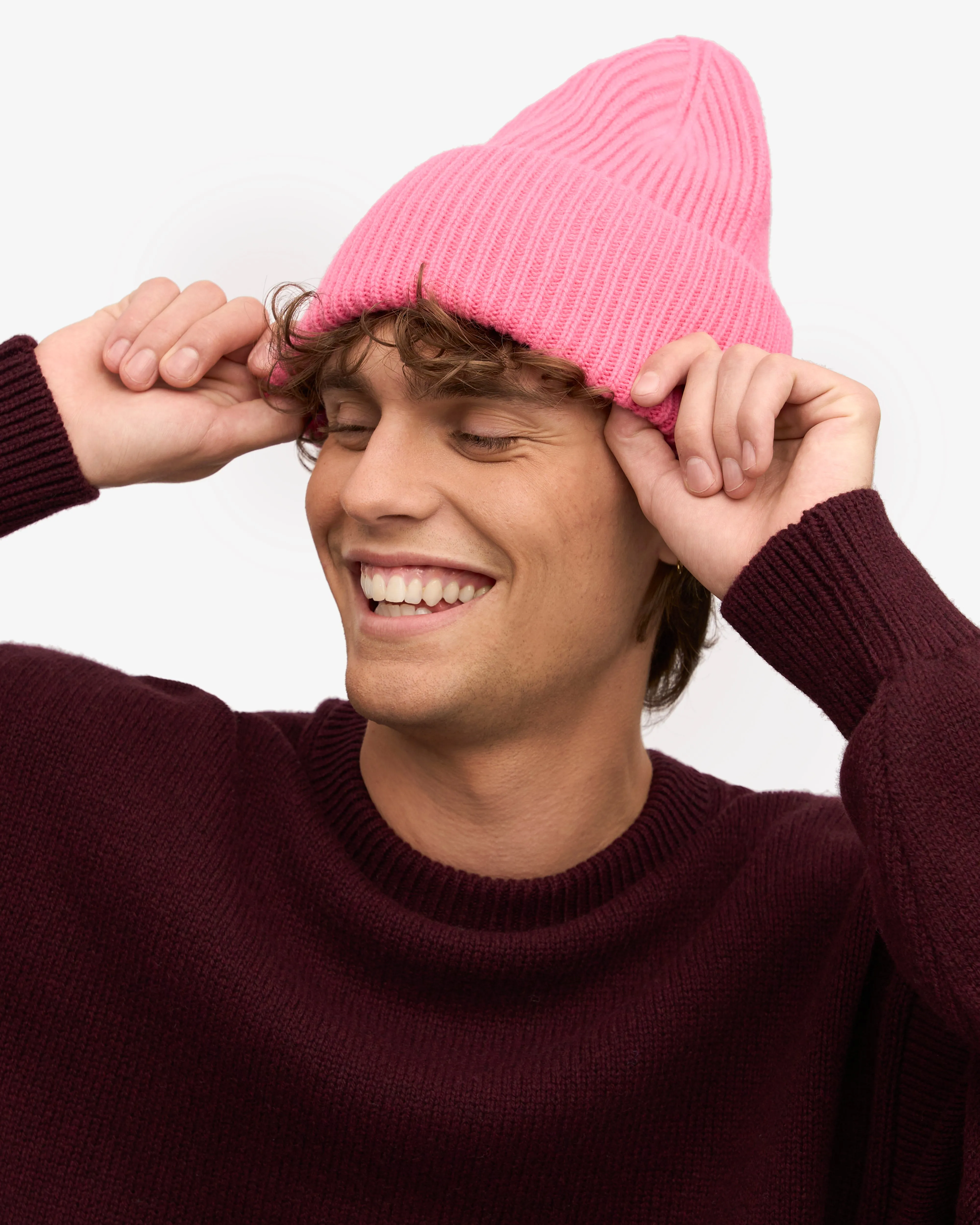 Merino Wool Hat - Bubblegum Pink sold by Colorful Standard product image thumbnail 5