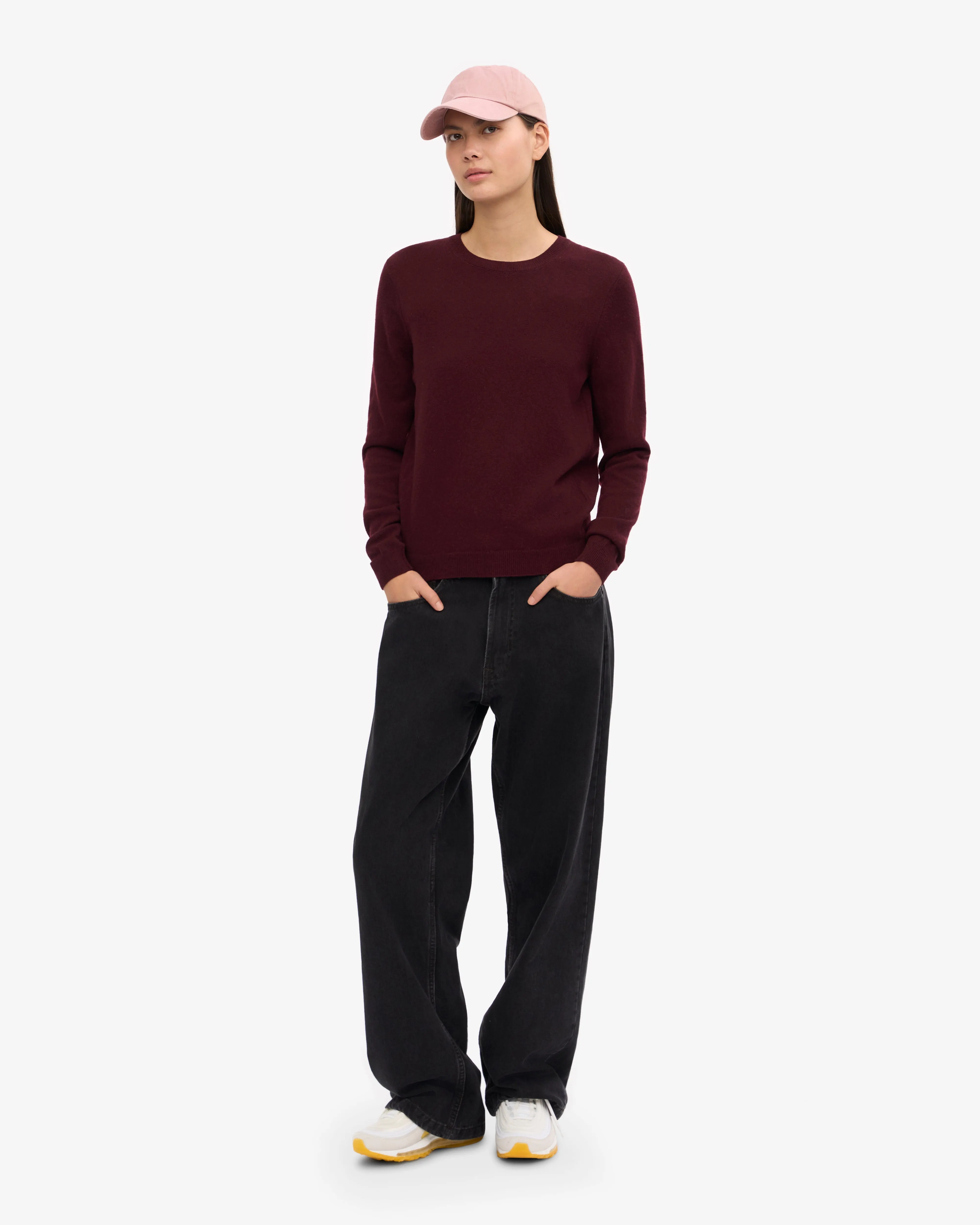 Women Light Merino Wool Crew - Oxblood Red sold by Colorful Standard product image thumbnail 5