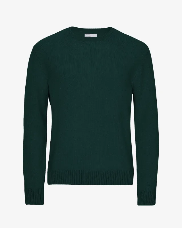 Classic Merino Wool Crew - Emerald Green sold by Colorful Standard