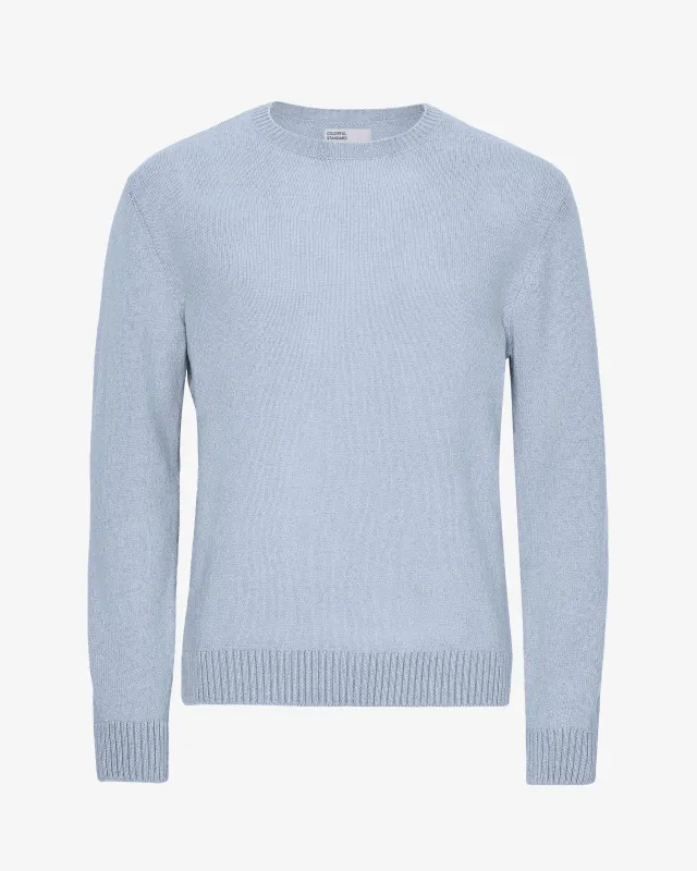 Classic Merino Wool Crew - Polar Blue sold by Colorful Standard