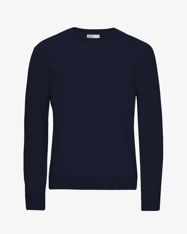 Classic Merino Wool Crew - Navy Blue sold by Colorful Standard
