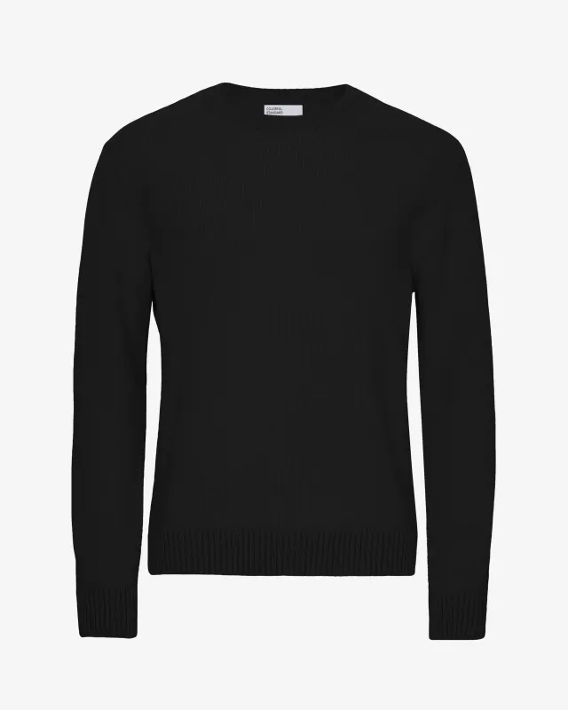 Classic Merino Wool Crew - Deep Black sold by Colorful Standard