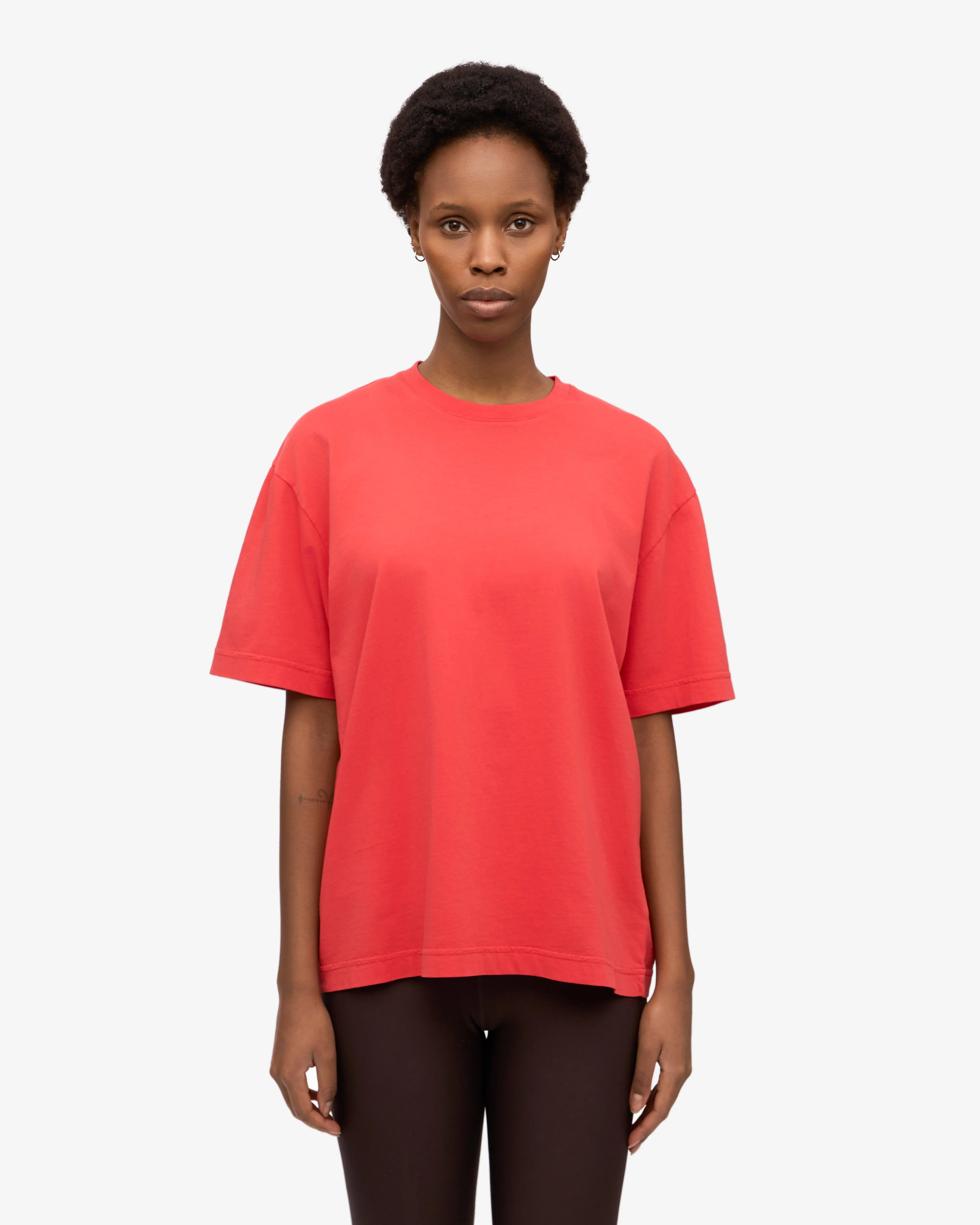 Oversized Organic T-Shirt - Red Tangerine sold by Colorful Standard product image thumbnail 2