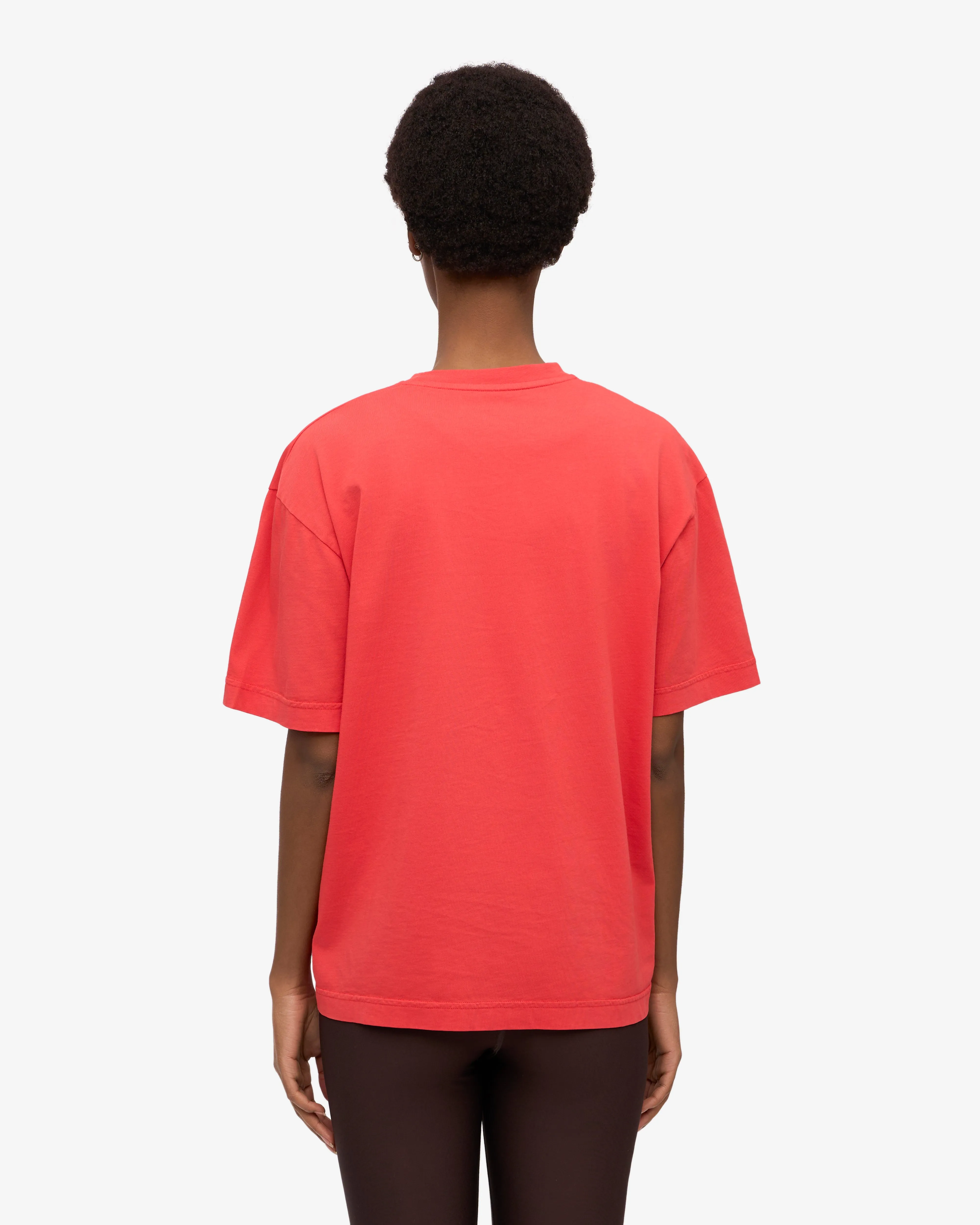 Oversized Organic T-Shirt - Red Tangerine sold by Colorful Standard product image thumbnail 4