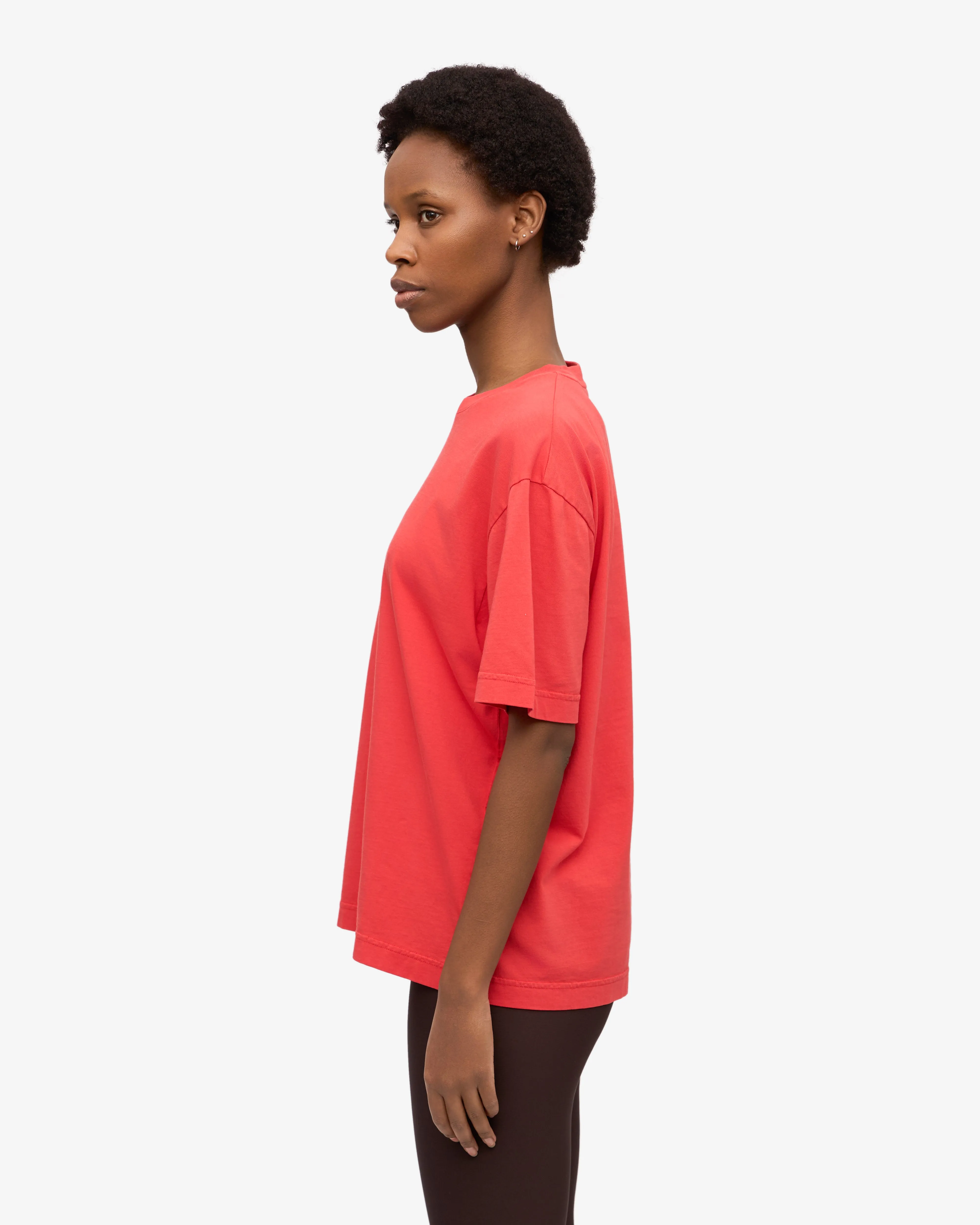 Oversized Organic T-Shirt - Red Tangerine sold by Colorful Standard product image thumbnail 3