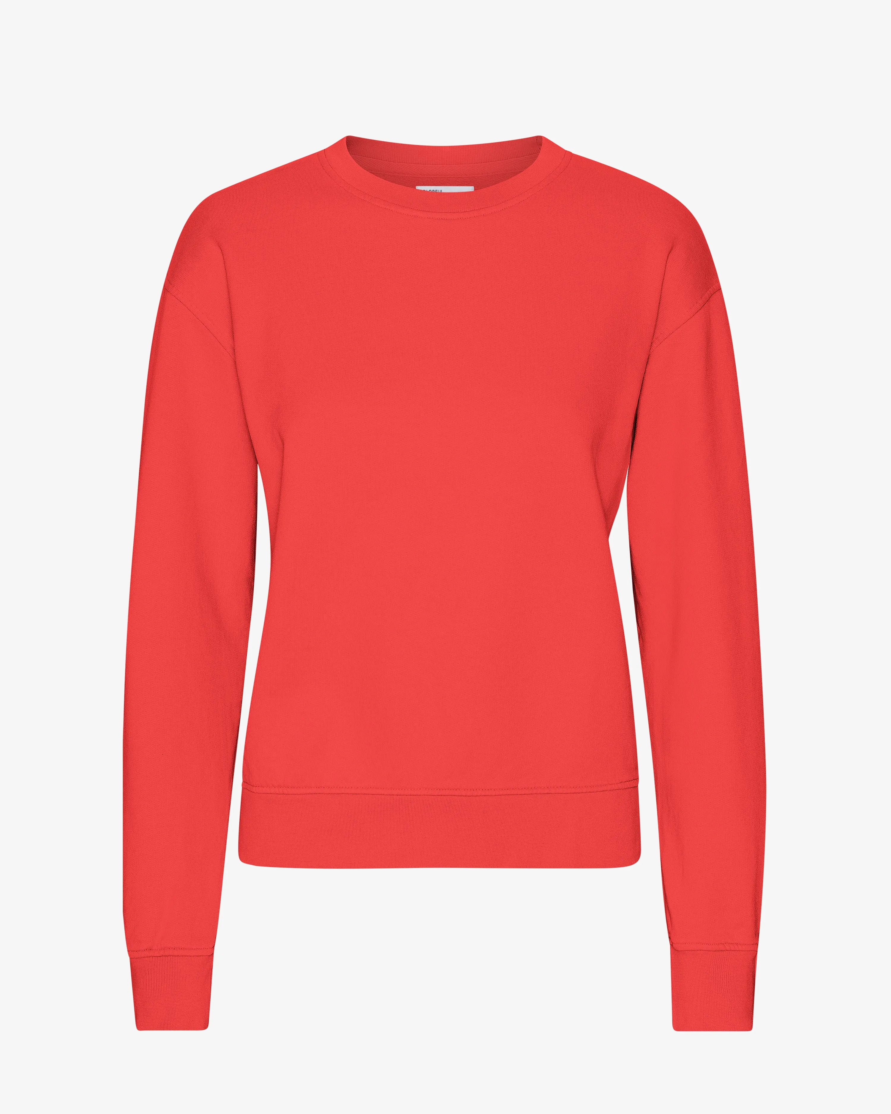 Women Classic Organic Crew - Red Tangerine sold by Colorful Standard