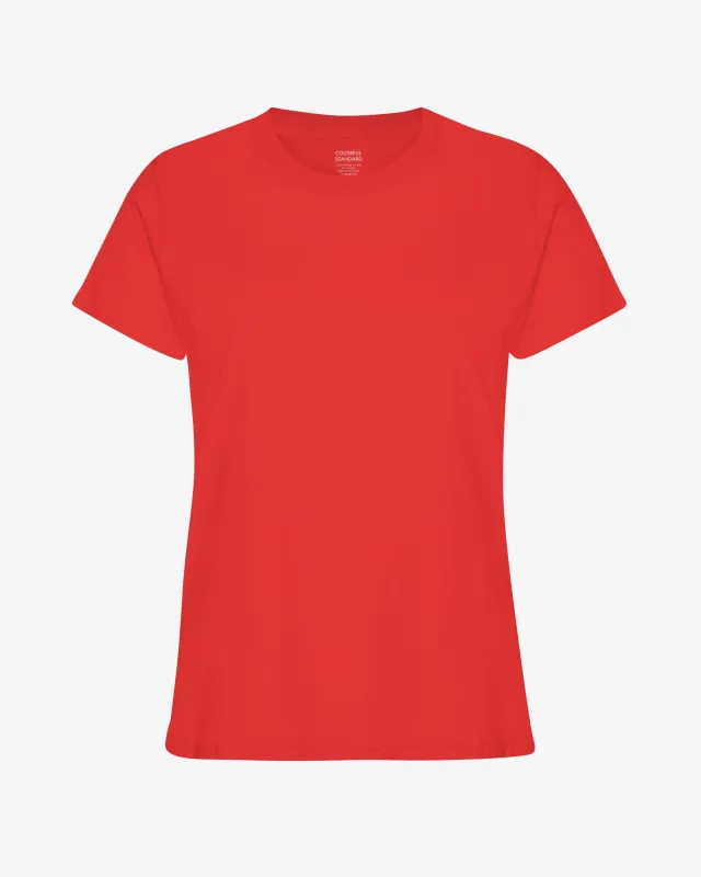 Women Light Organic Tee - Red Tangerine sold by Colorful Standard