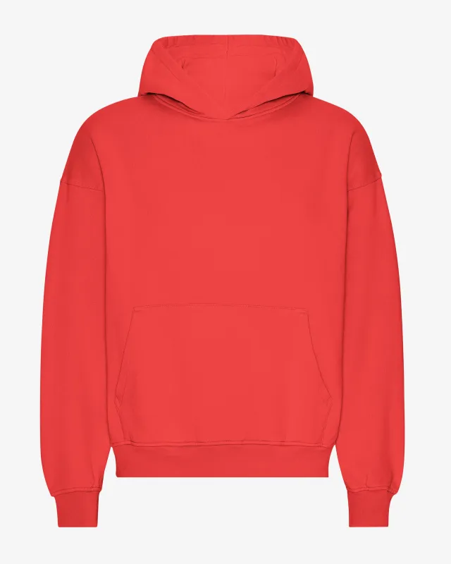 Organic Oversized Hood - Red Tangerine sold by Colorful Standard