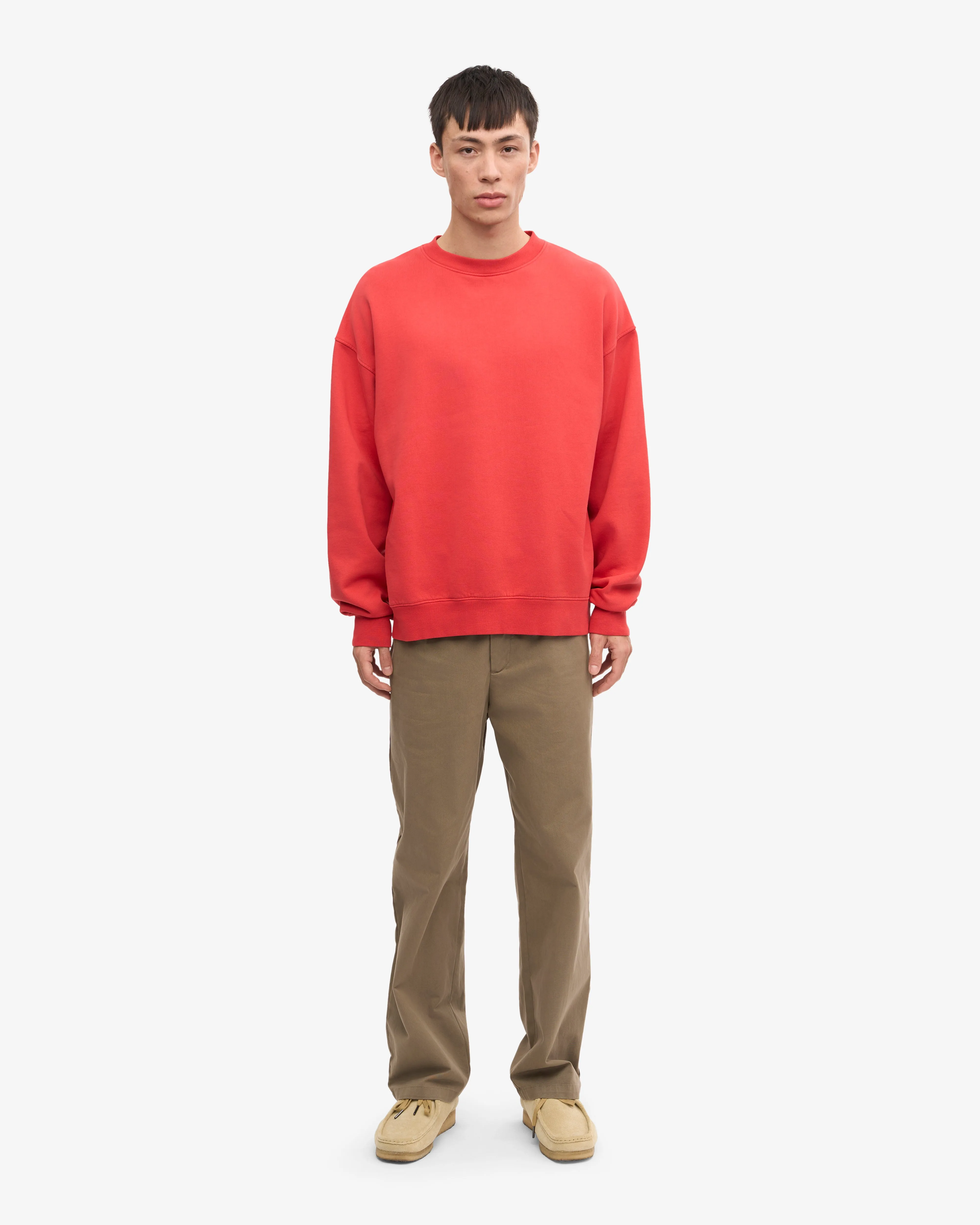 Organic Oversized Crew - Red Tangerine sold by Colorful Standard product image thumbnail 5