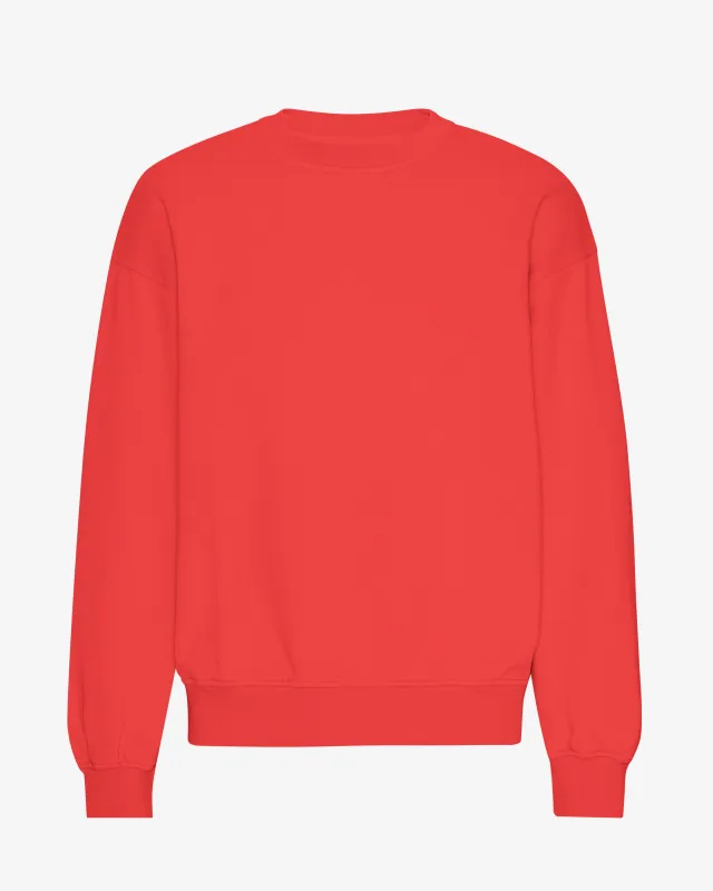 Organic Oversized Crew - Red Tangerine sold by Colorful Standard