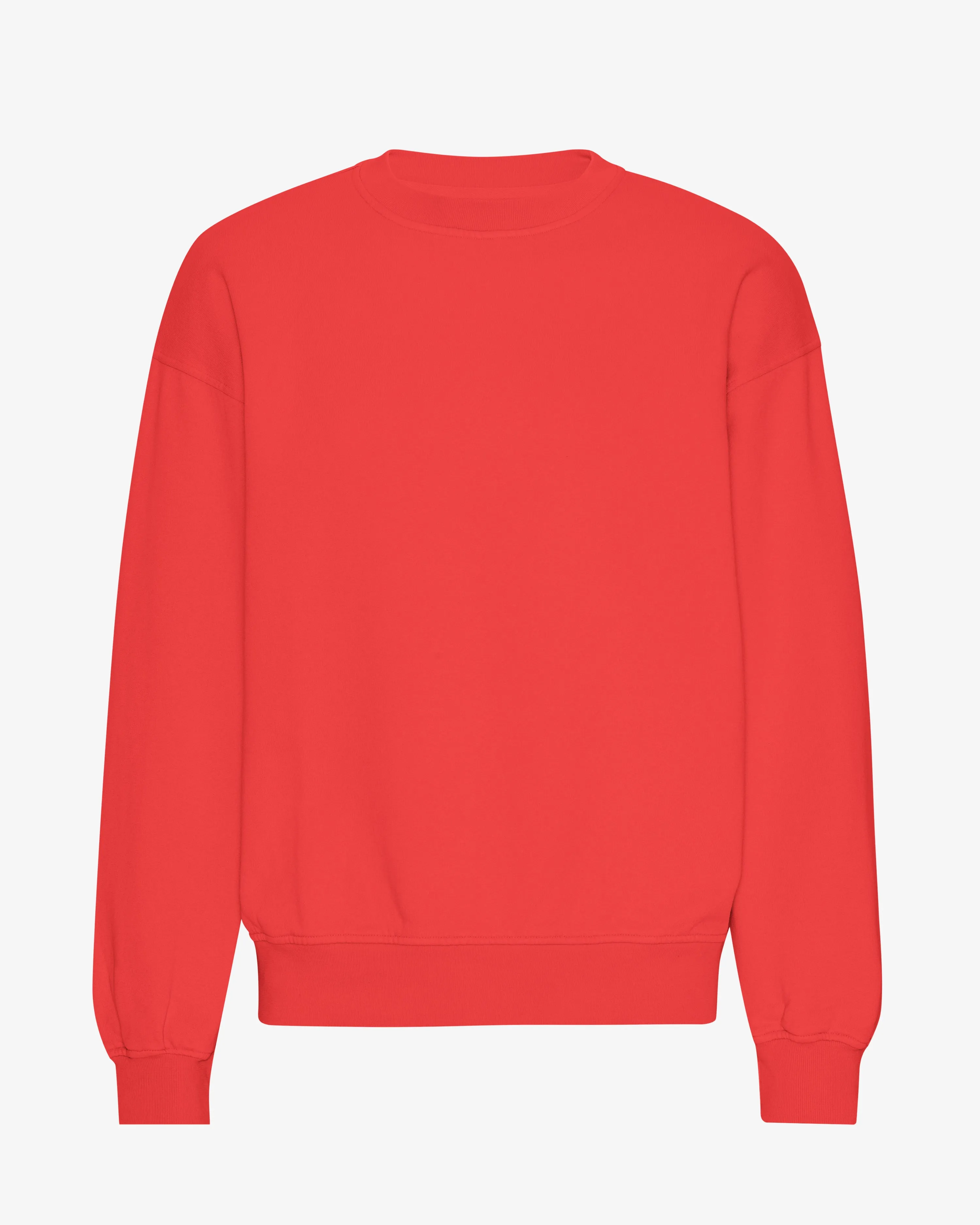 Organic Oversized Crew - Red Tangerine sold by Colorful Standard