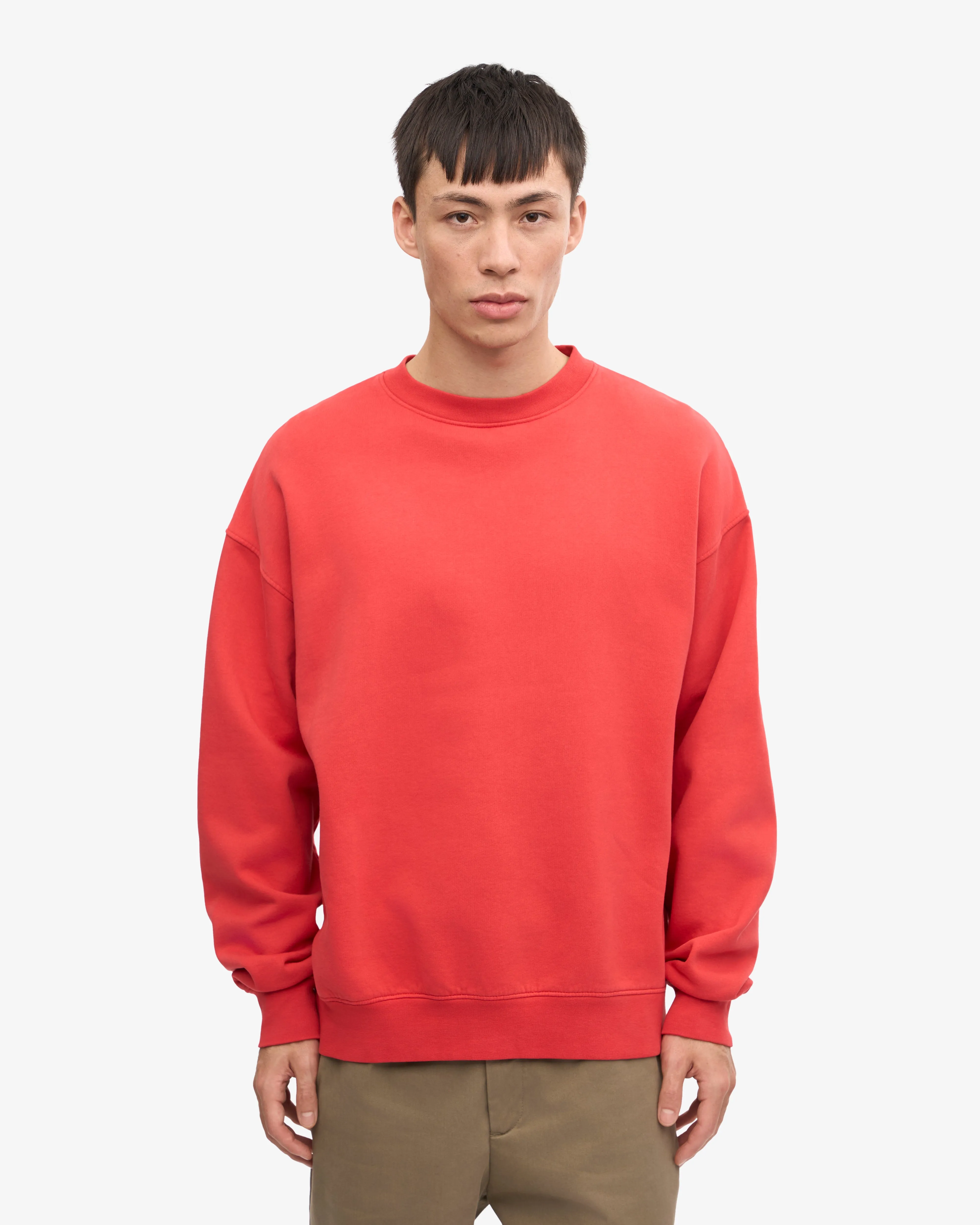 Organic Oversized Crew - Red Tangerine sold by Colorful Standard product image thumbnail 2