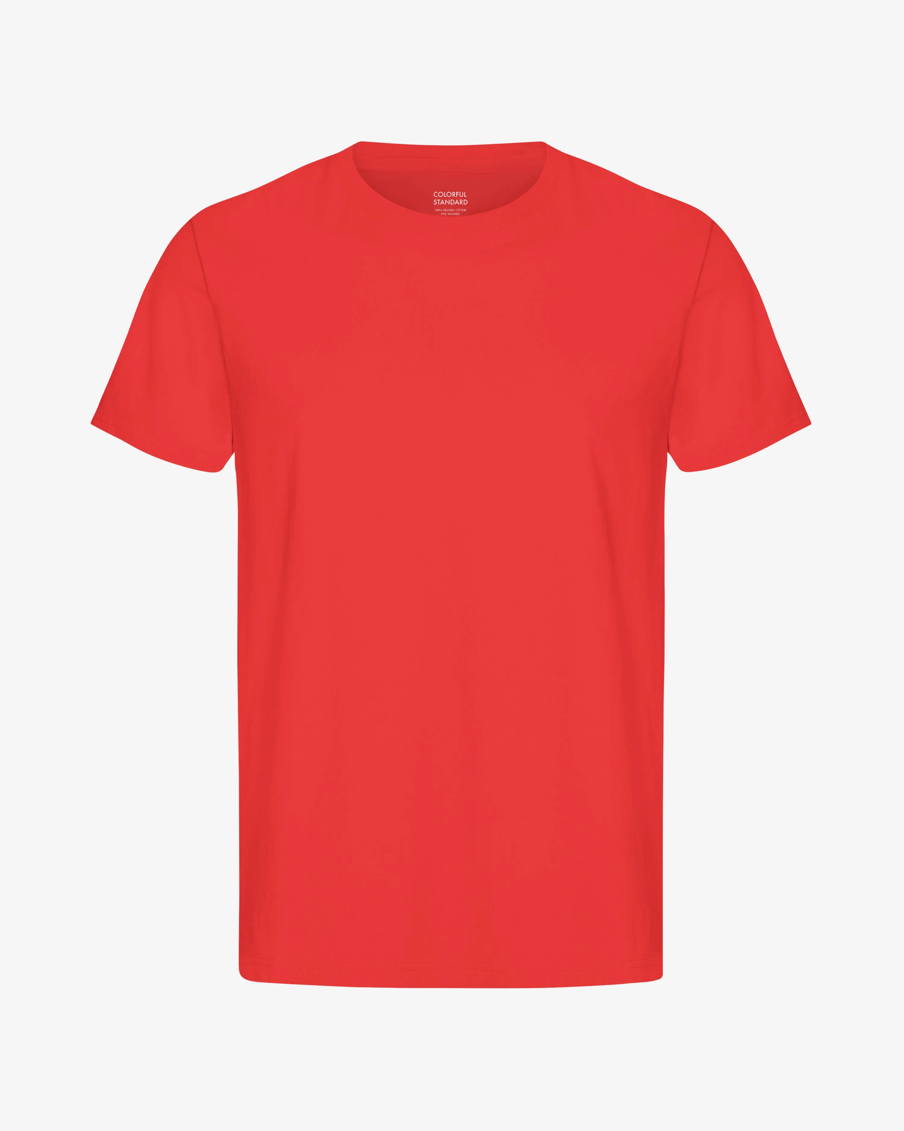 Classic Organic Tee - Red Tangerine sold by Colorful Standard