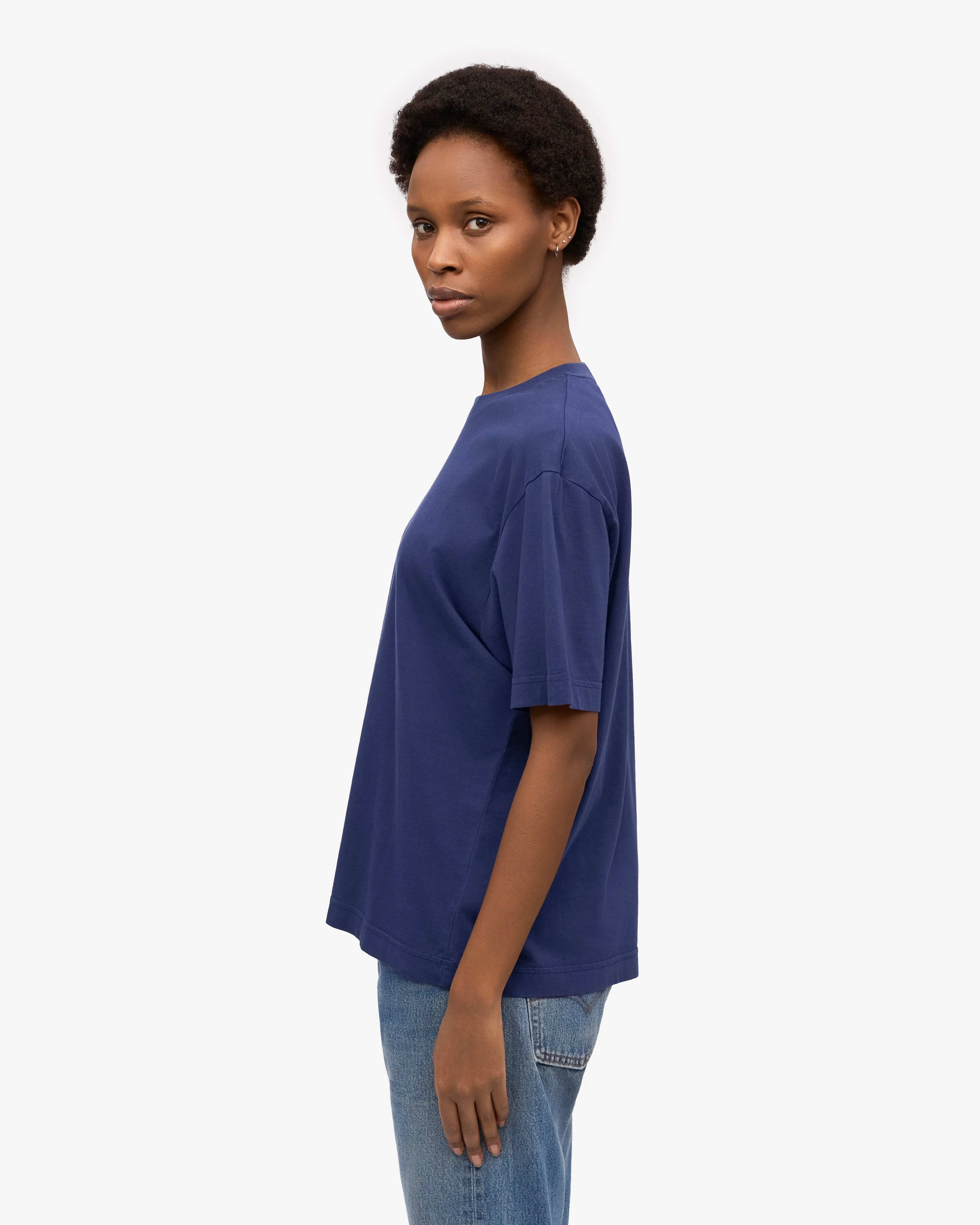 Oversized Organic T-Shirt - Marine Blue sold by Colorful Standard product image thumbnail 3