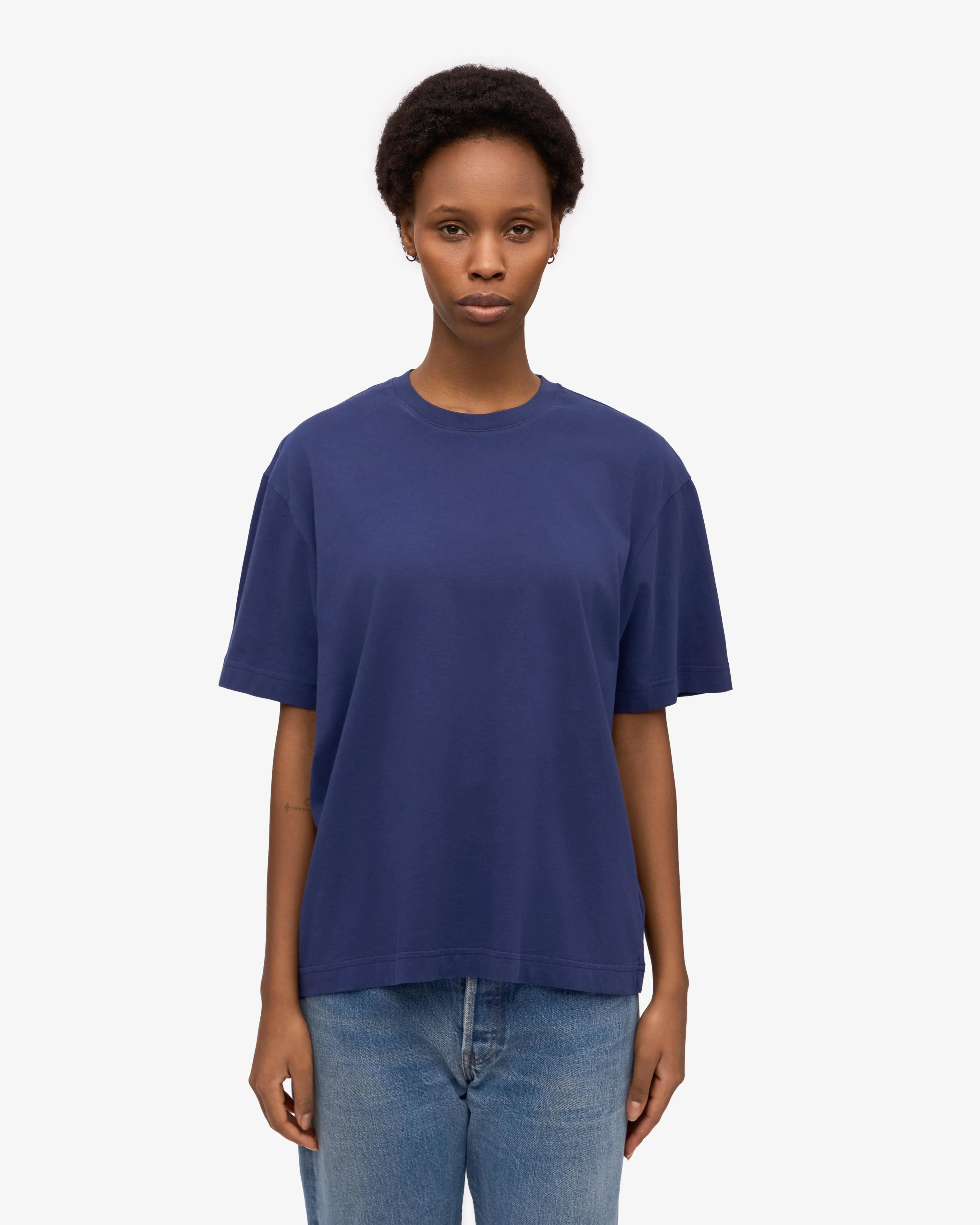 Oversized Organic T-Shirt - Marine Blue sold by Colorful Standard product image thumbnail 2