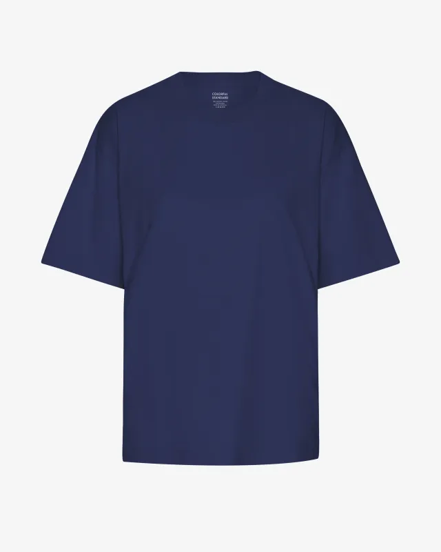 Oversized Organic T-Shirt - Marine Blue sold by Colorful Standard