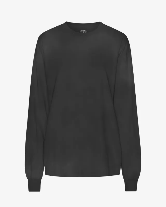 Oversized Organic LS T-Shirt - Faded Black sold by Colorful Standard