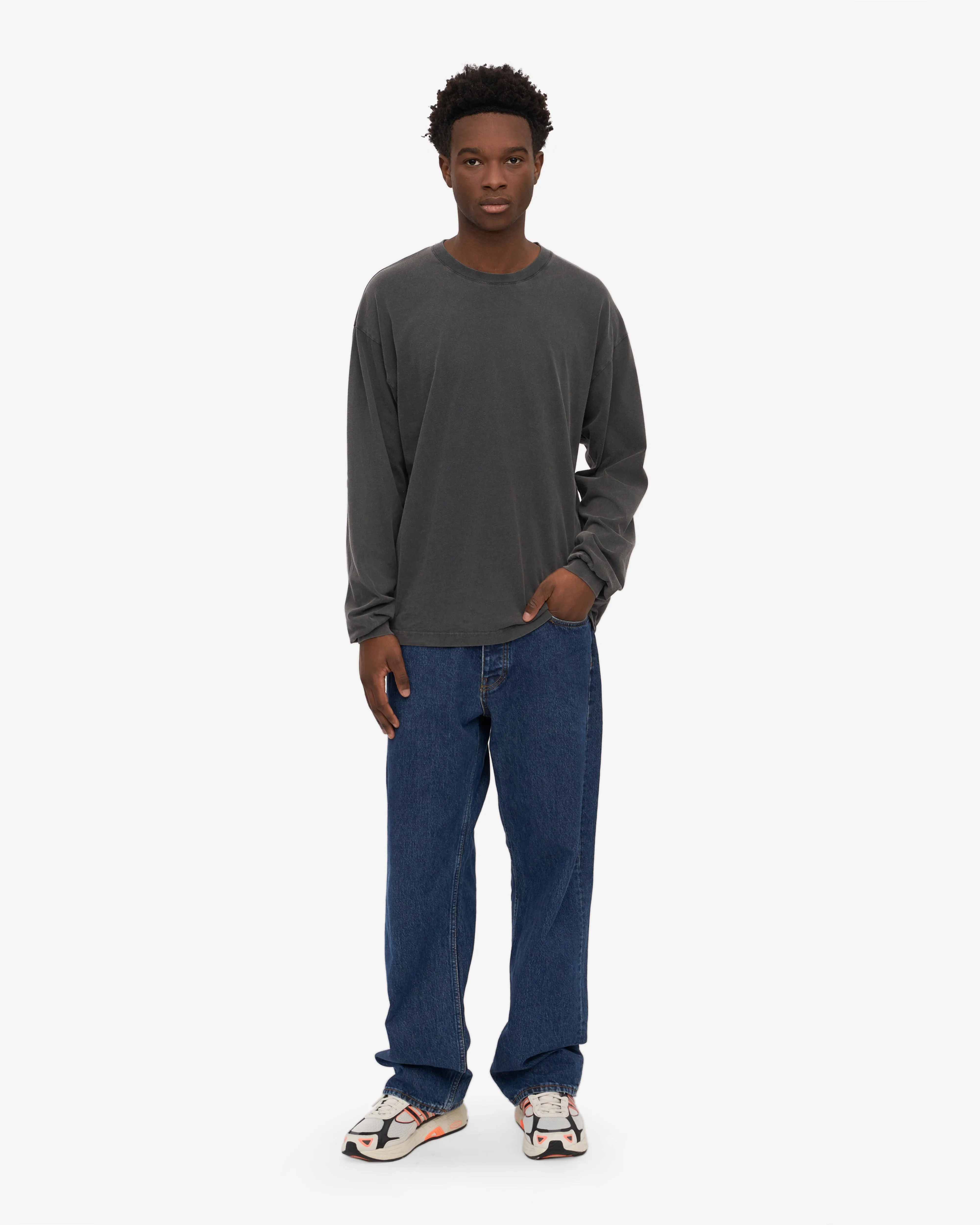 Oversized Organic LS T-Shirt - Faded Black sold by Colorful Standard product image thumbnail 5