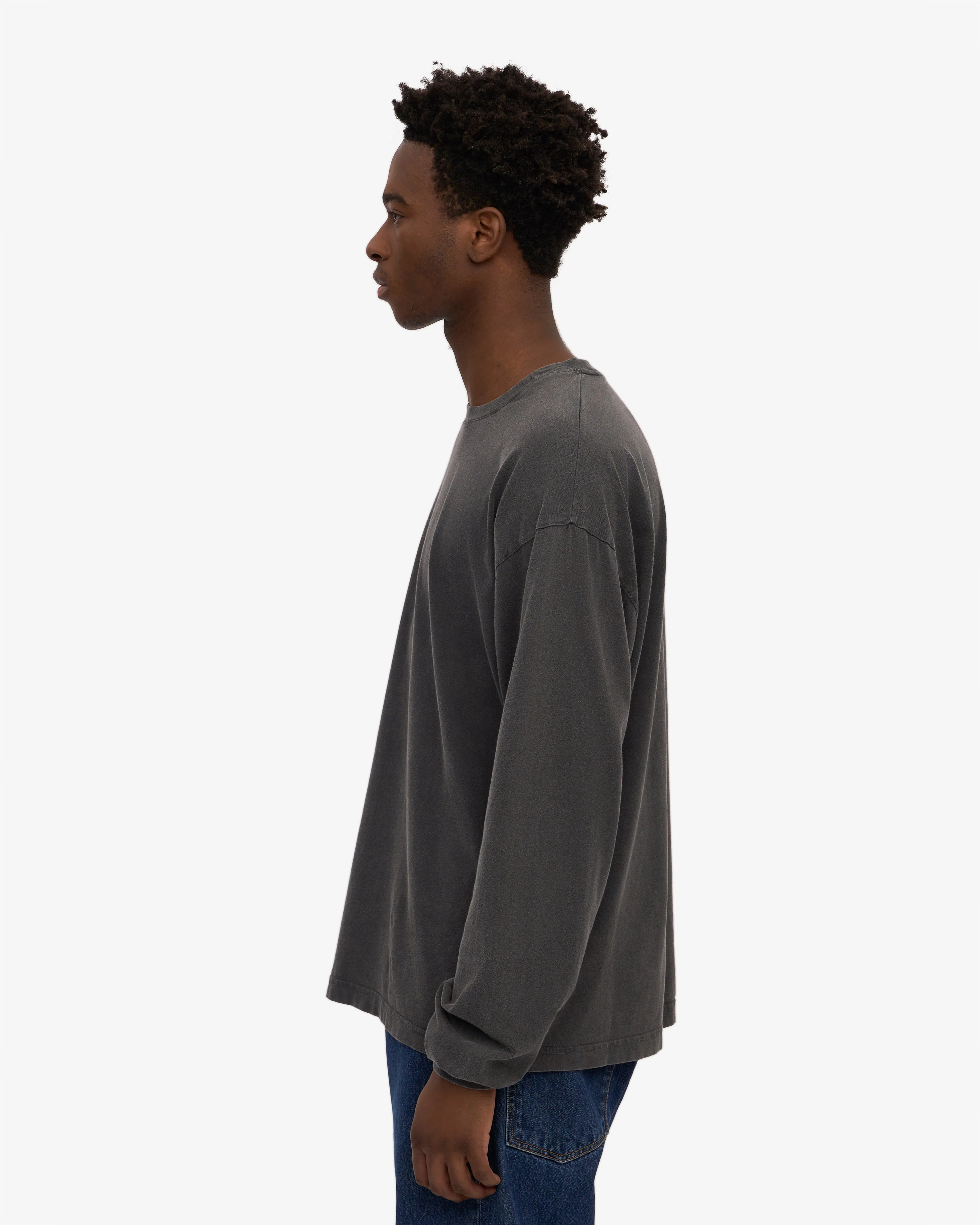 Oversized Organic LS T-Shirt - Faded Black sold by Colorful Standard product image thumbnail 3