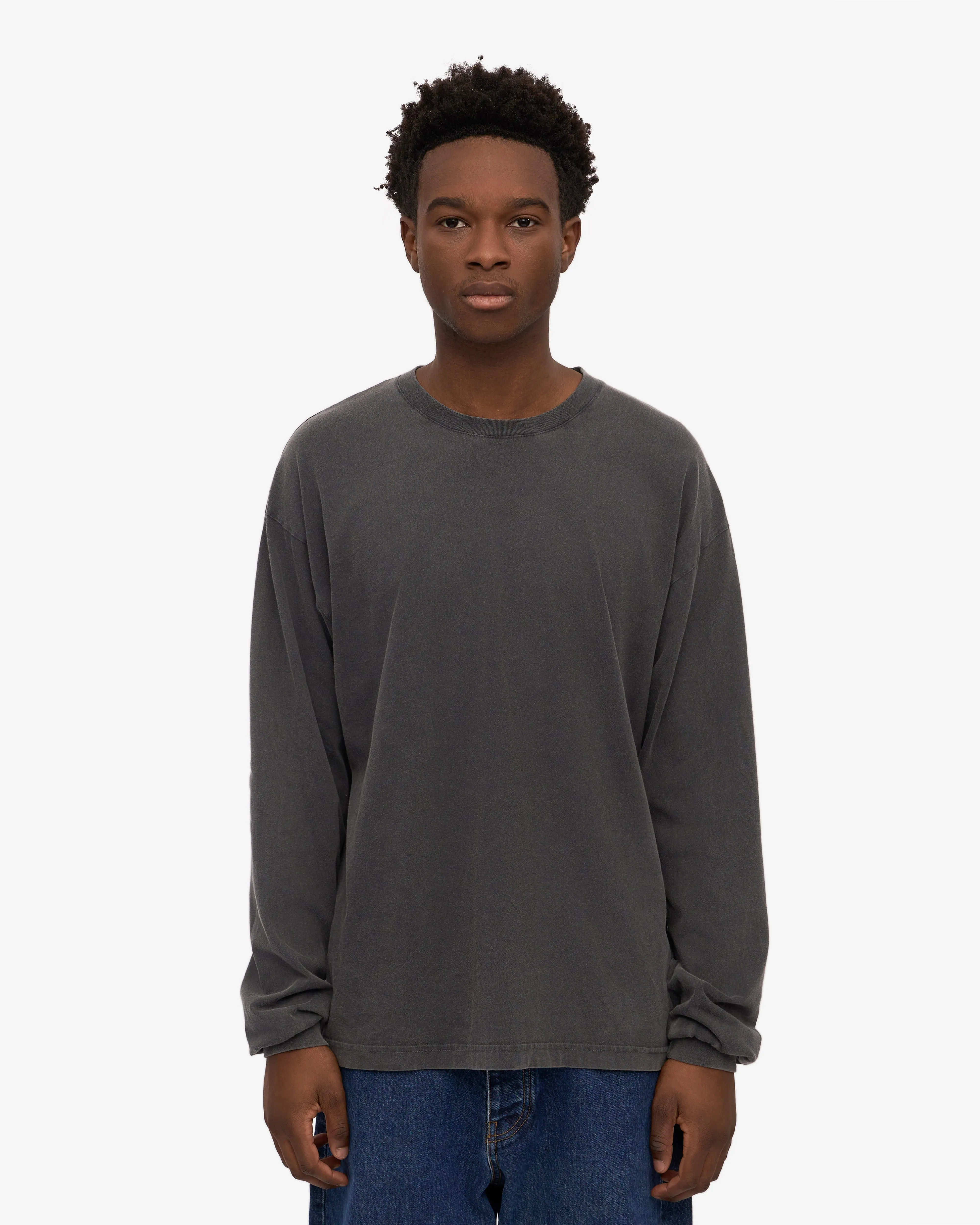 Oversized Organic LS T-Shirt - Faded Black sold by Colorful Standard product image thumbnail 2