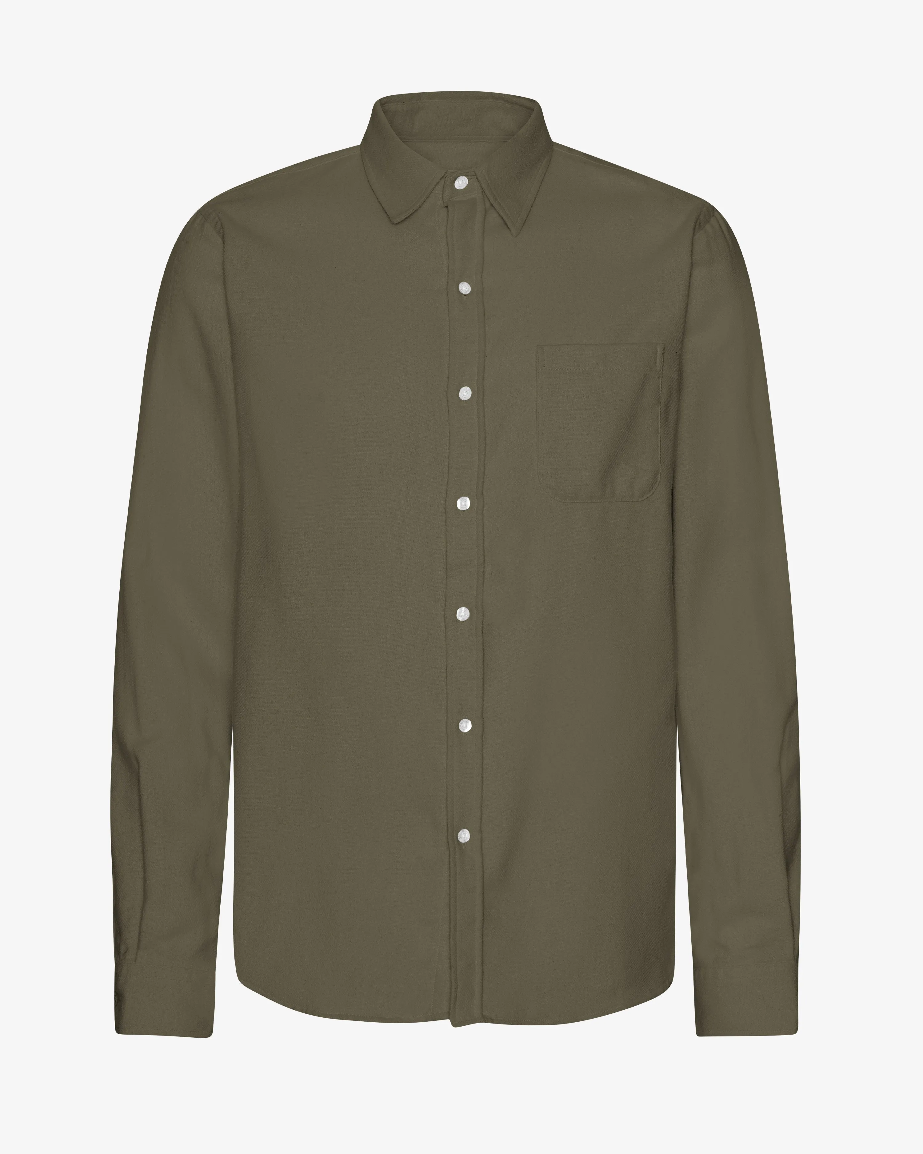 Organic Flannel Shirt - Dusty Olive sold by Colorful Standard