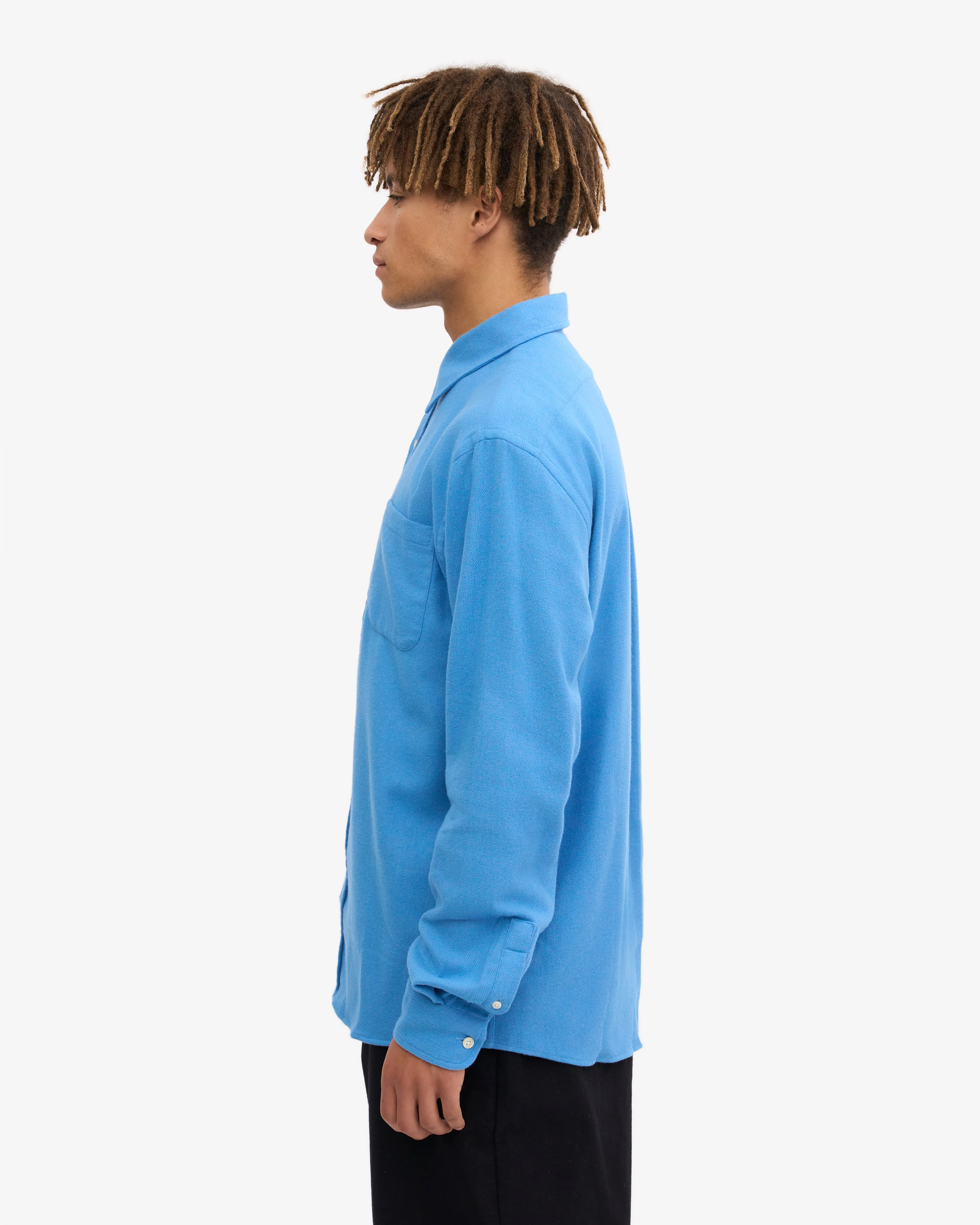 Organic Flannel Shirt - Pacific Blue sold by Colorful Standard product image thumbnail 3