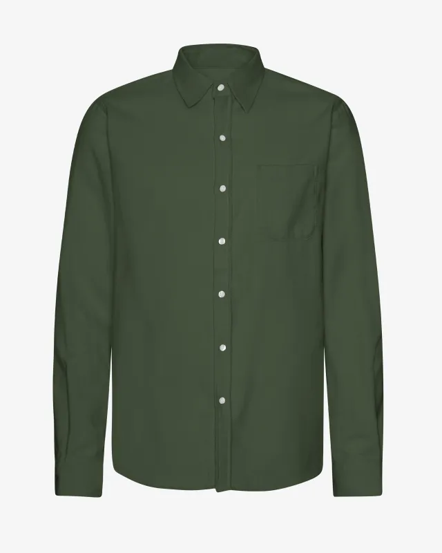 Organic Flannel Shirt - Hunter Green sold by Colorful Standard