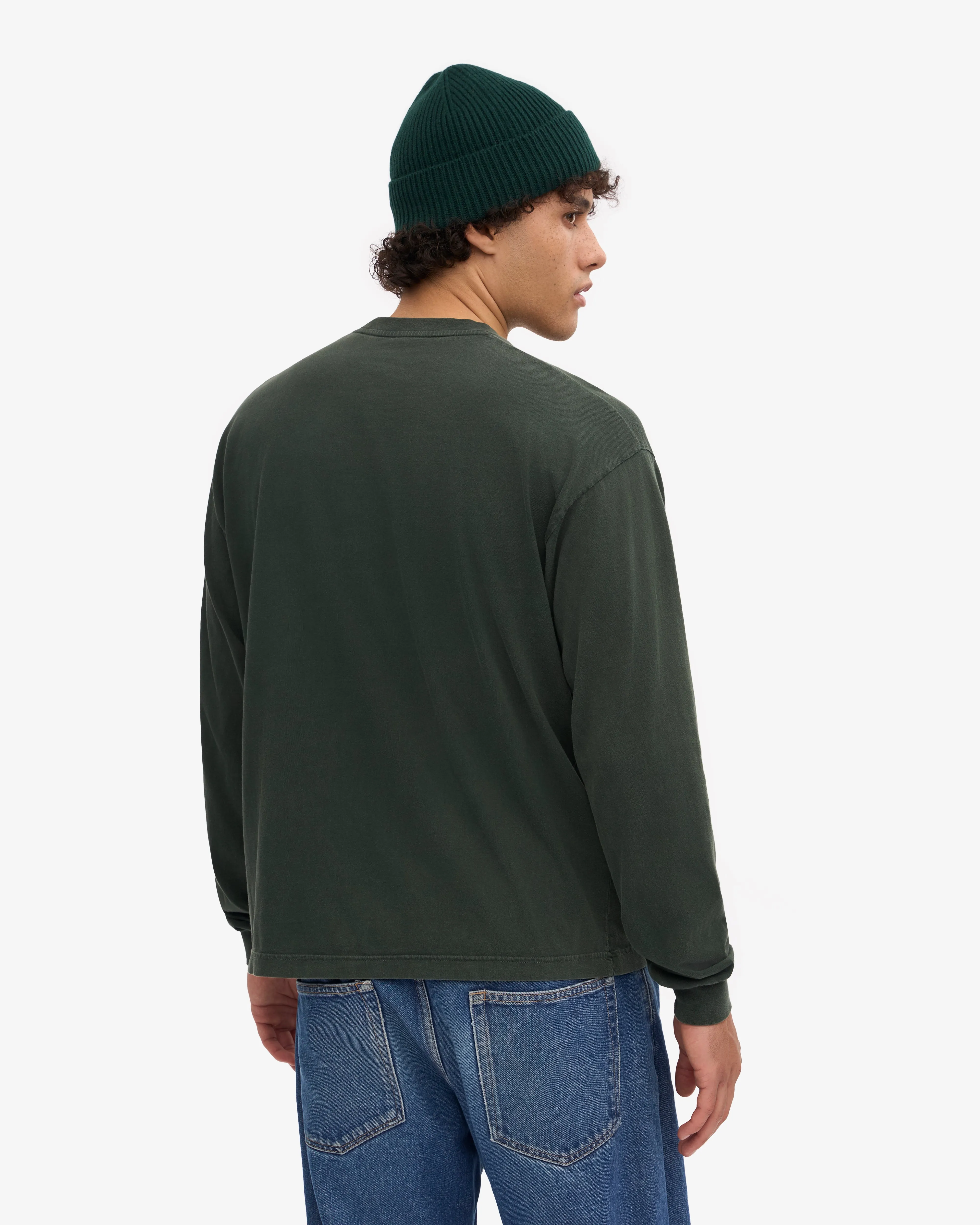 Oversized Organic LS T-Shirt - Midnight Forest sold by Colorful Standard product image thumbnail 4