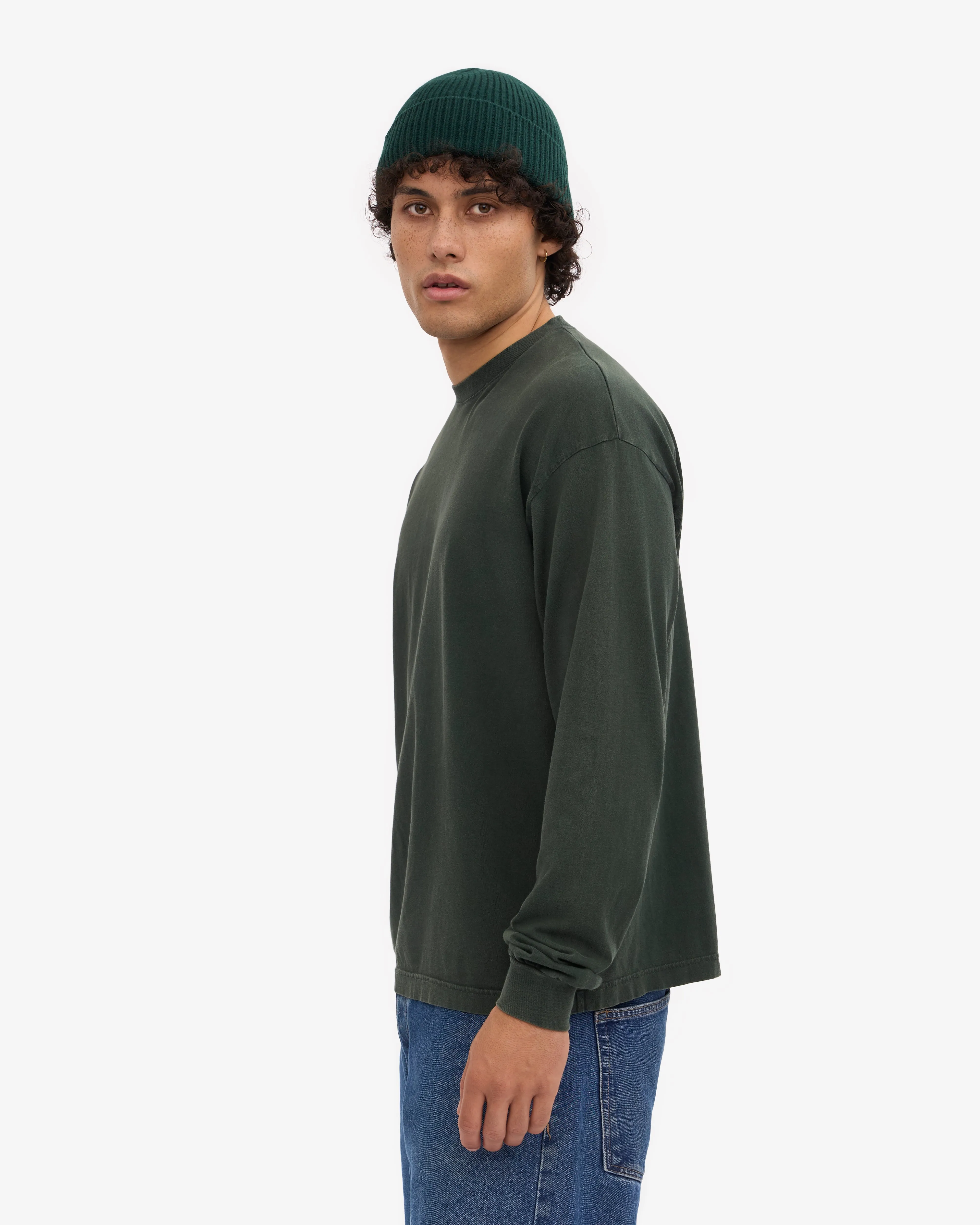 Oversized Organic LS T-Shirt - Midnight Forest sold by Colorful Standard product image thumbnail 3