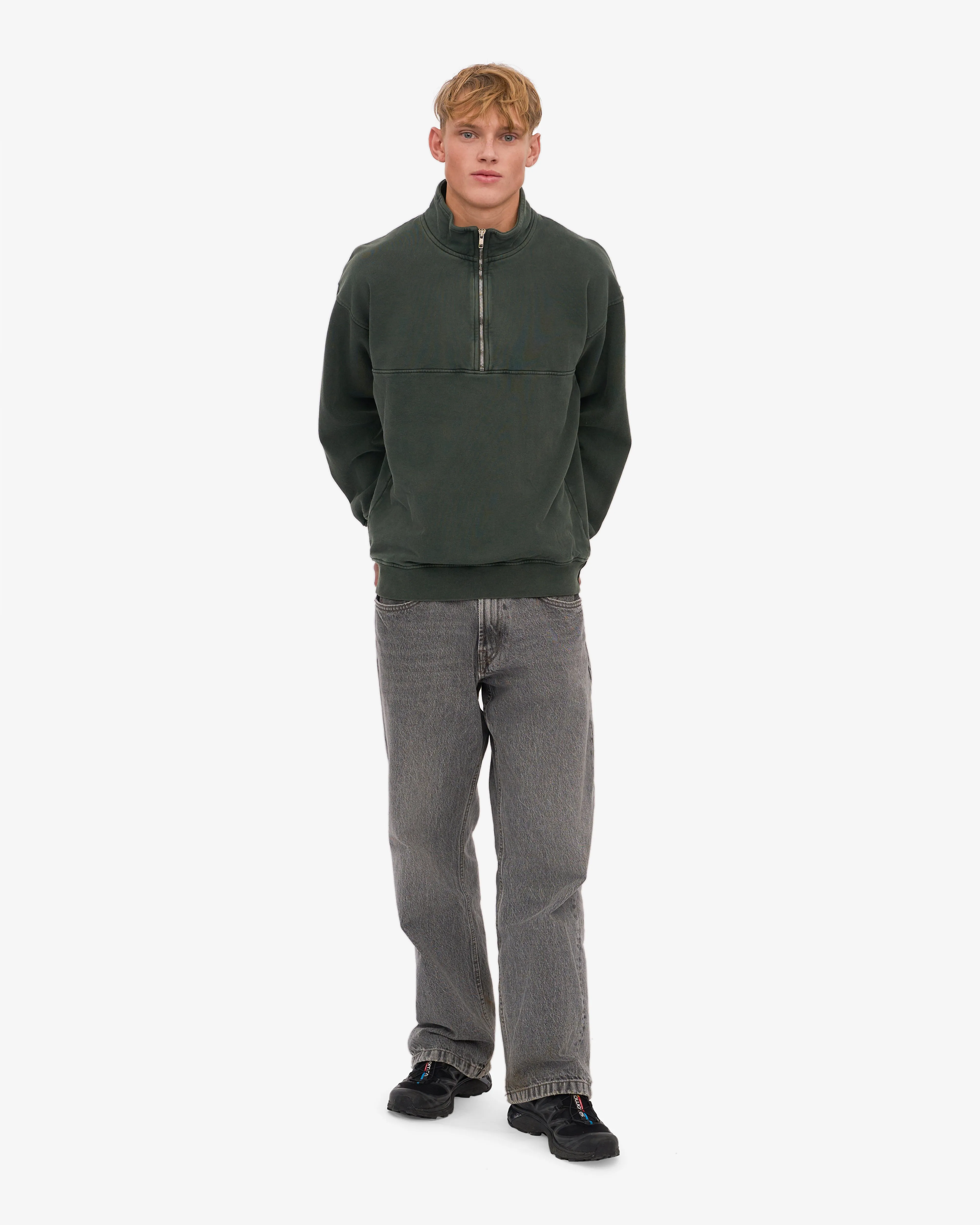 Organic Quarter Zip - Midnight Forest sold by Colorful Standard product image thumbnail 5