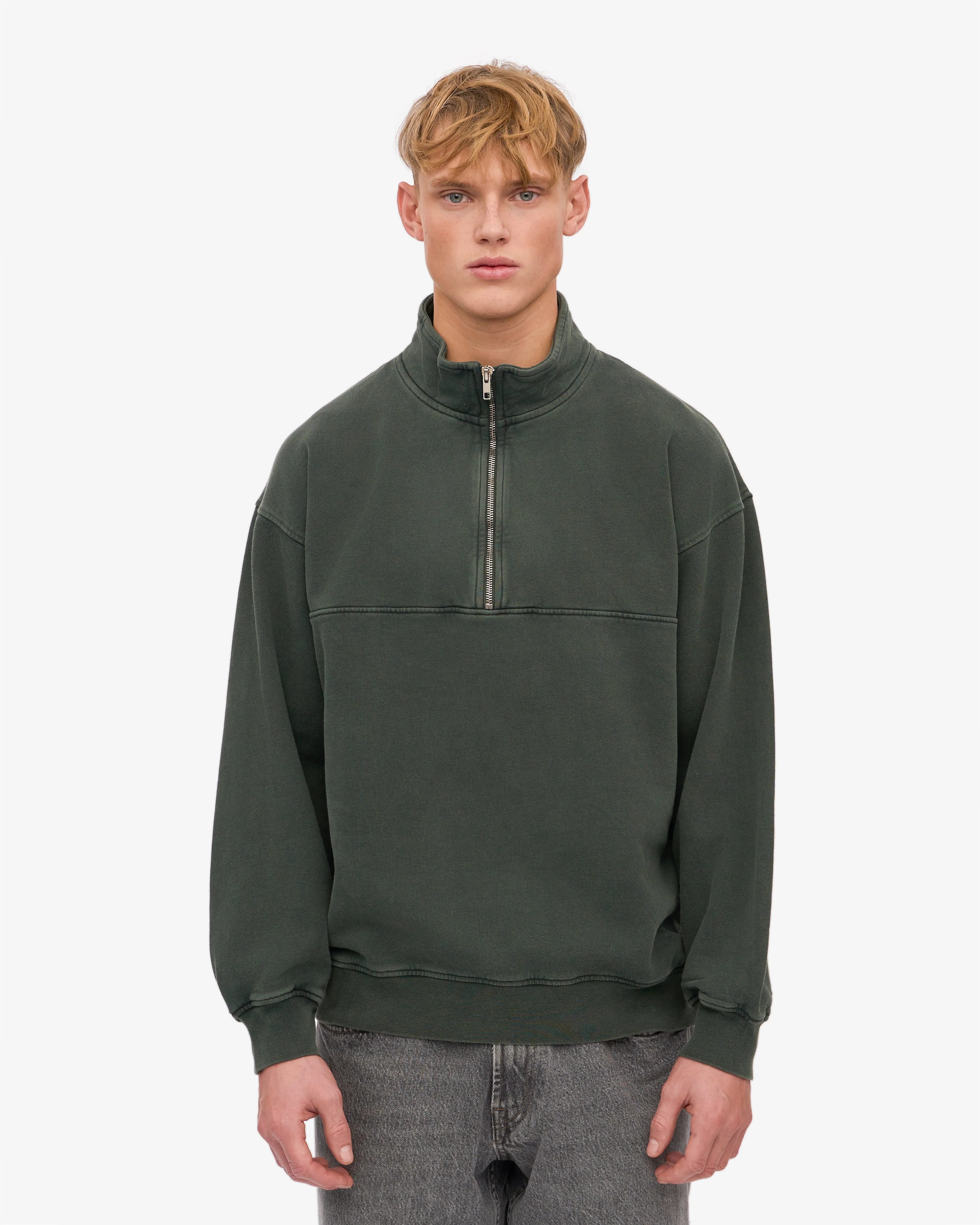 Organic Quarter Zip - Midnight Forest sold by Colorful Standard product image thumbnail 2