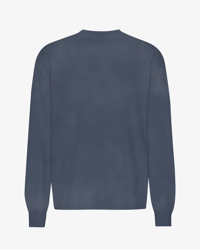 Oversized Organic LS T-Shirt - Neptune Blue sold by Colorful Standard