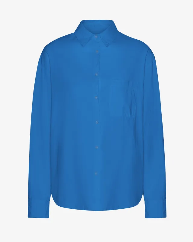 Organic Oversized Shirt - Pacific Blue sold by Colorful Standard