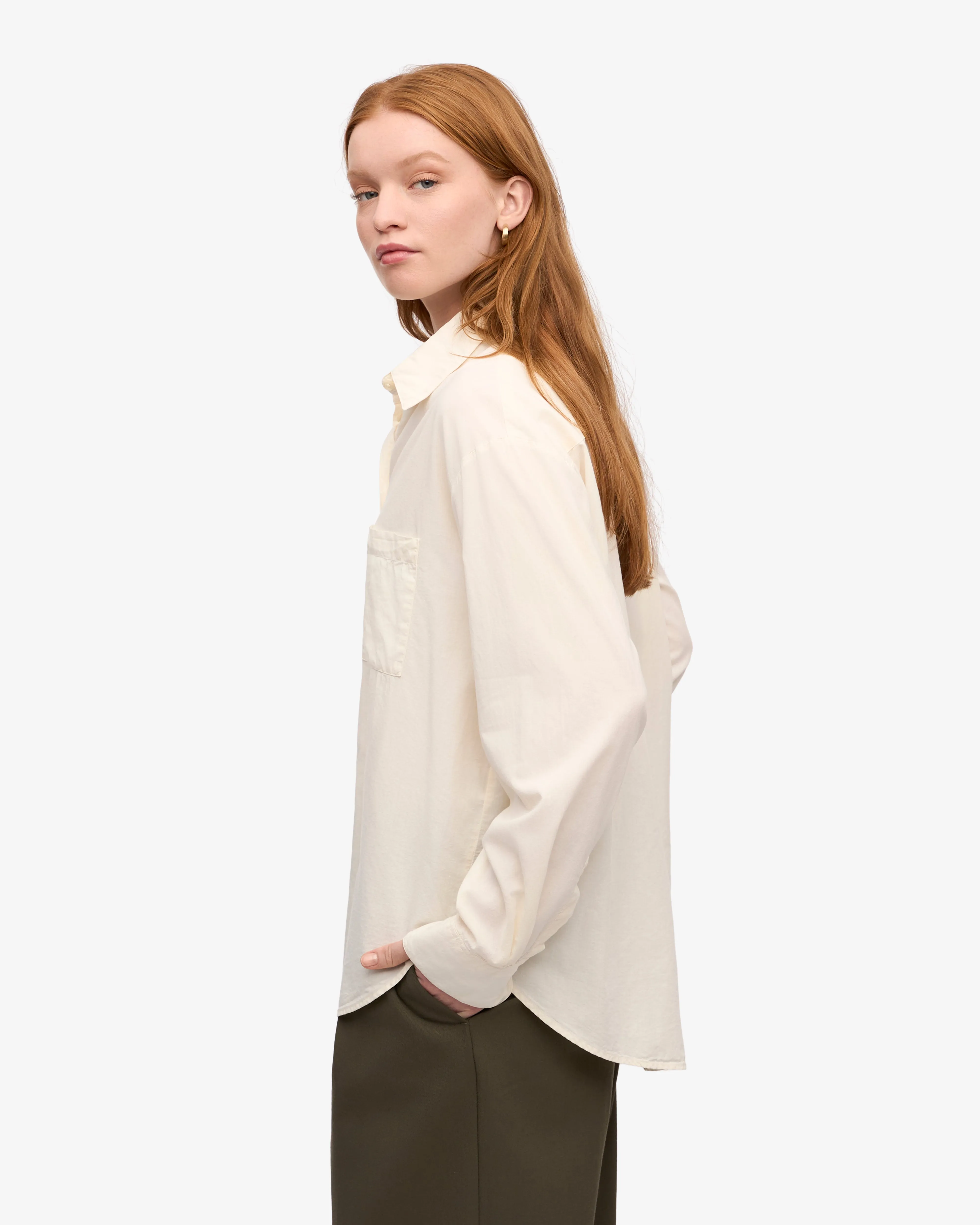 Organic Oversized Shirt - Ivory White sold by Colorful Standard product image thumbnail 3