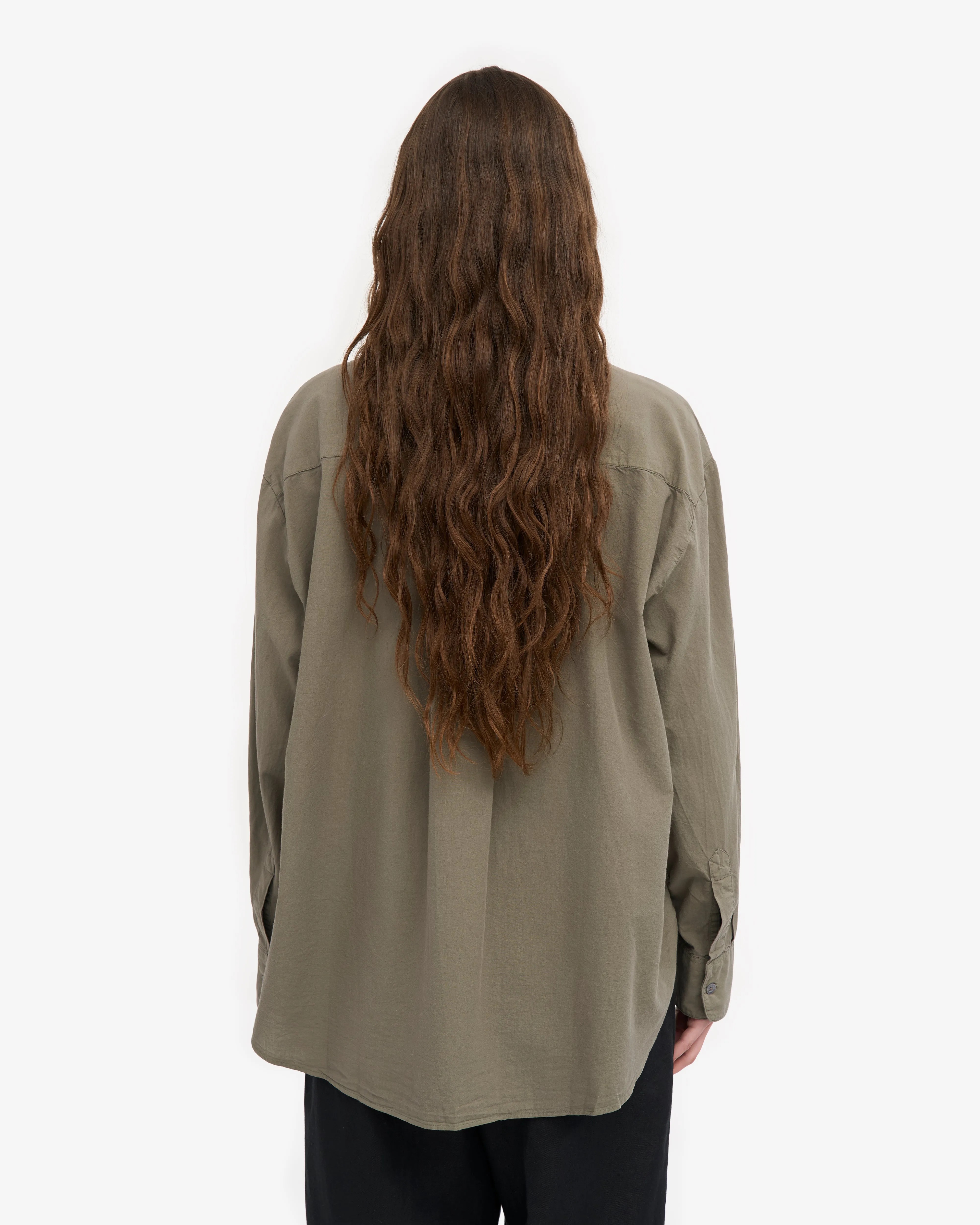Organic Oversized Shirt - Dusty Olive sold by Colorful Standard product image thumbnail 4