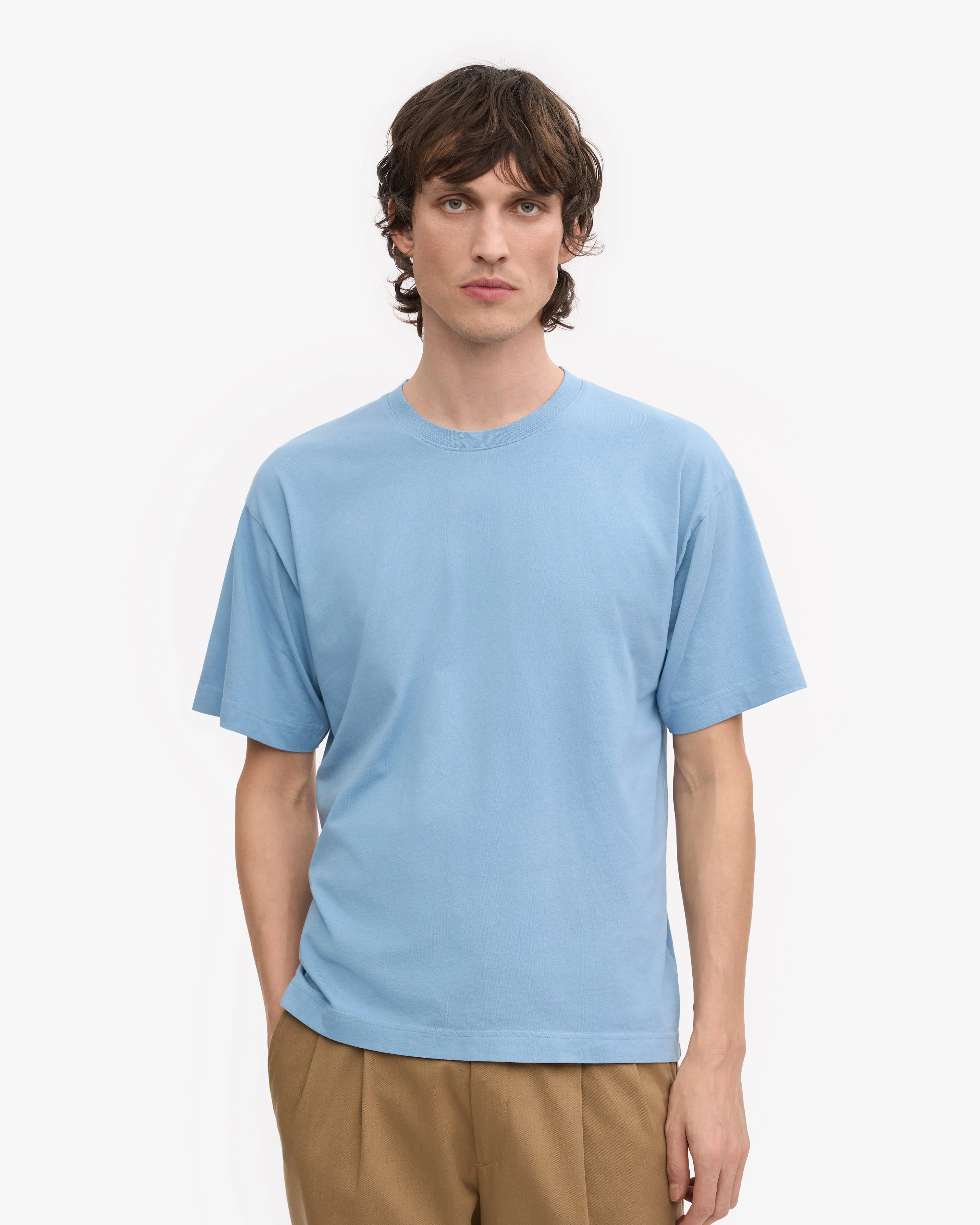 Oversized Organic T-Shirt - Seaside Blue sold by Colorful Standard product image thumbnail 2