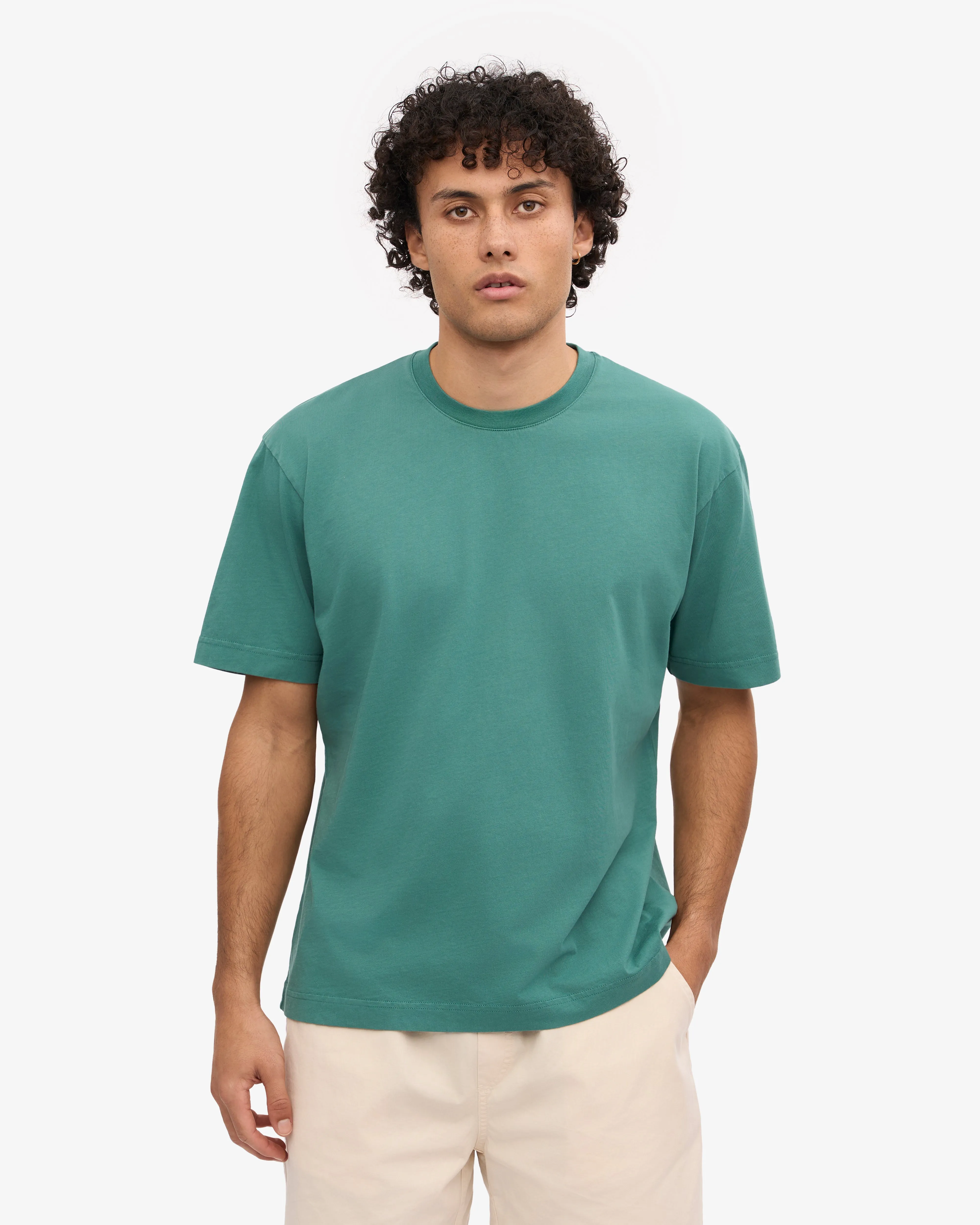 Oversized Organic T-Shirt - Pine Green sold by Colorful Standard product image thumbnail 2