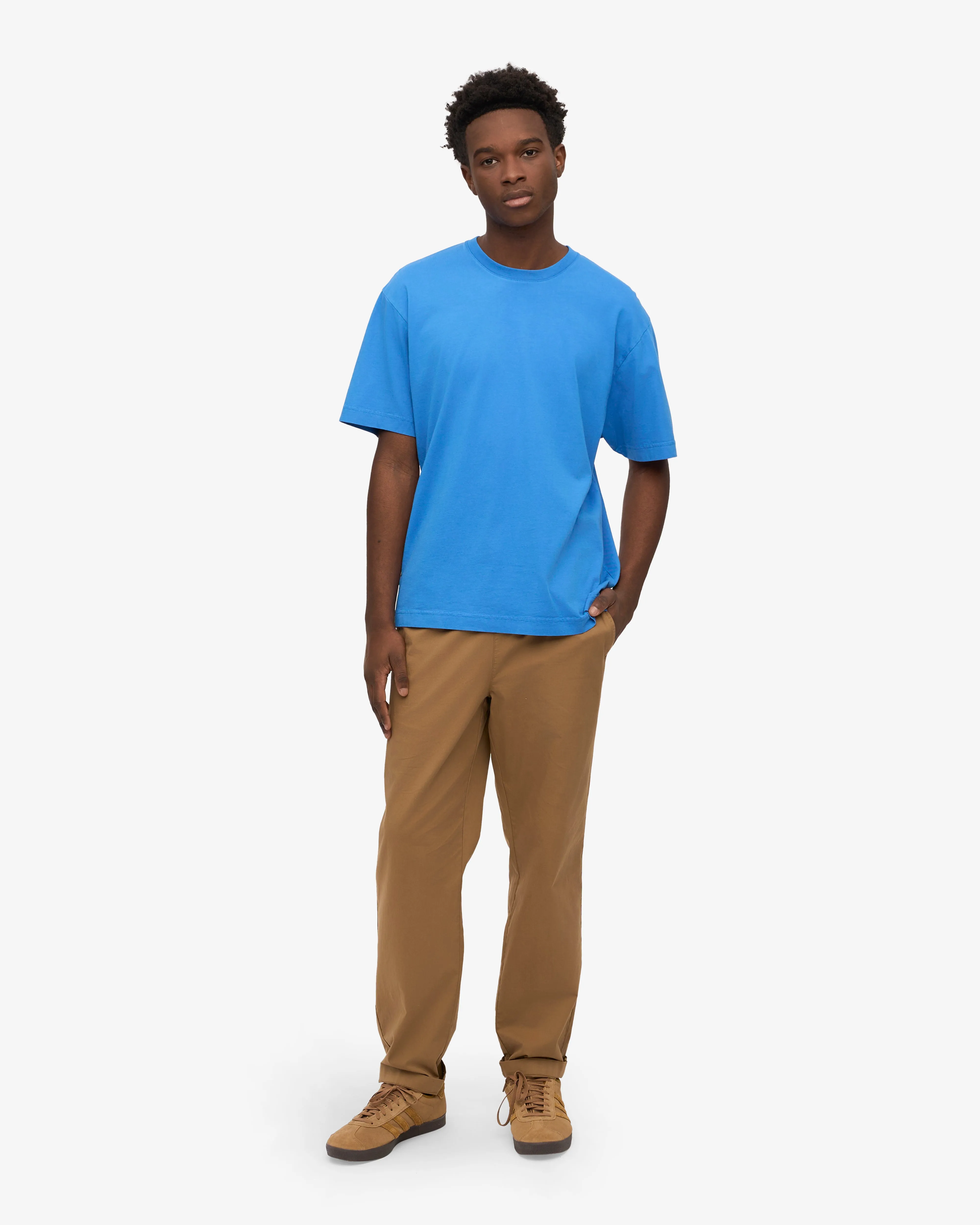 Oversized Organic T-Shirt - Pacific Blue sold by Colorful Standard product image thumbnail 5