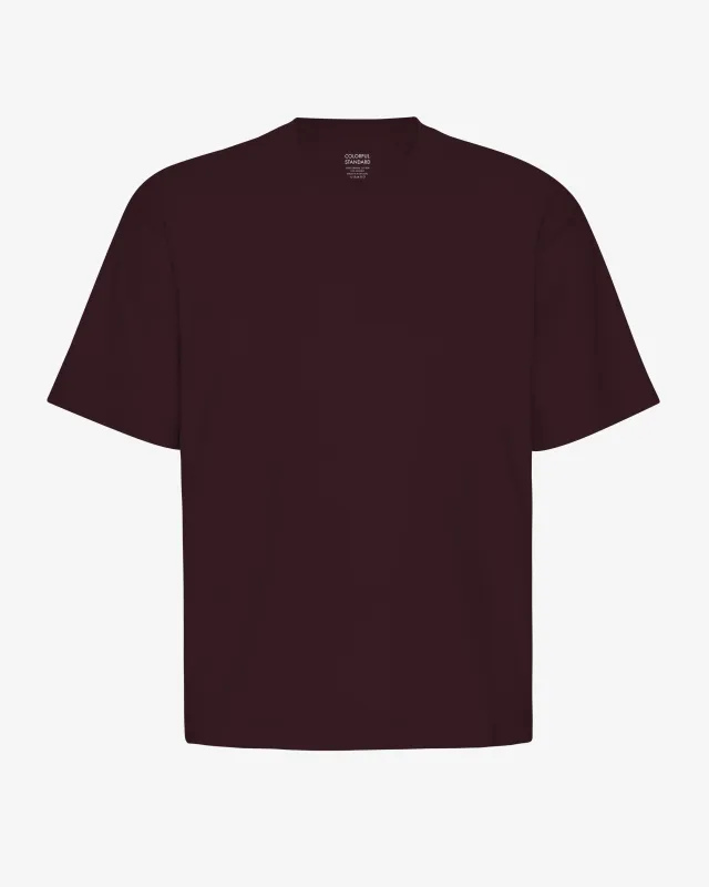 Oversized Organic T-Shirt - Oxblood Red sold by Colorful Standard