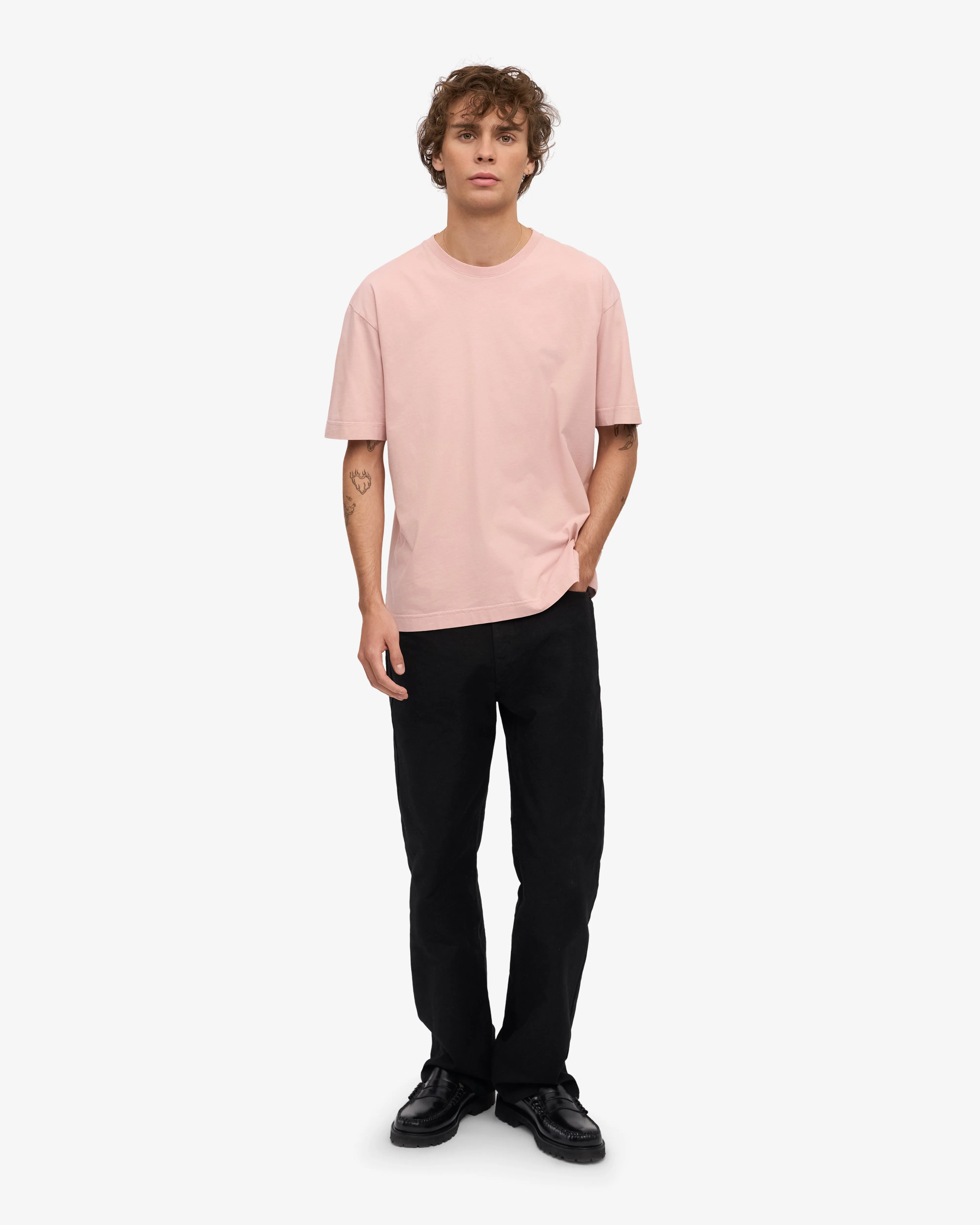 Oversized Organic T-Shirt - Faded Pink sold by Colorful Standard product image thumbnail 5