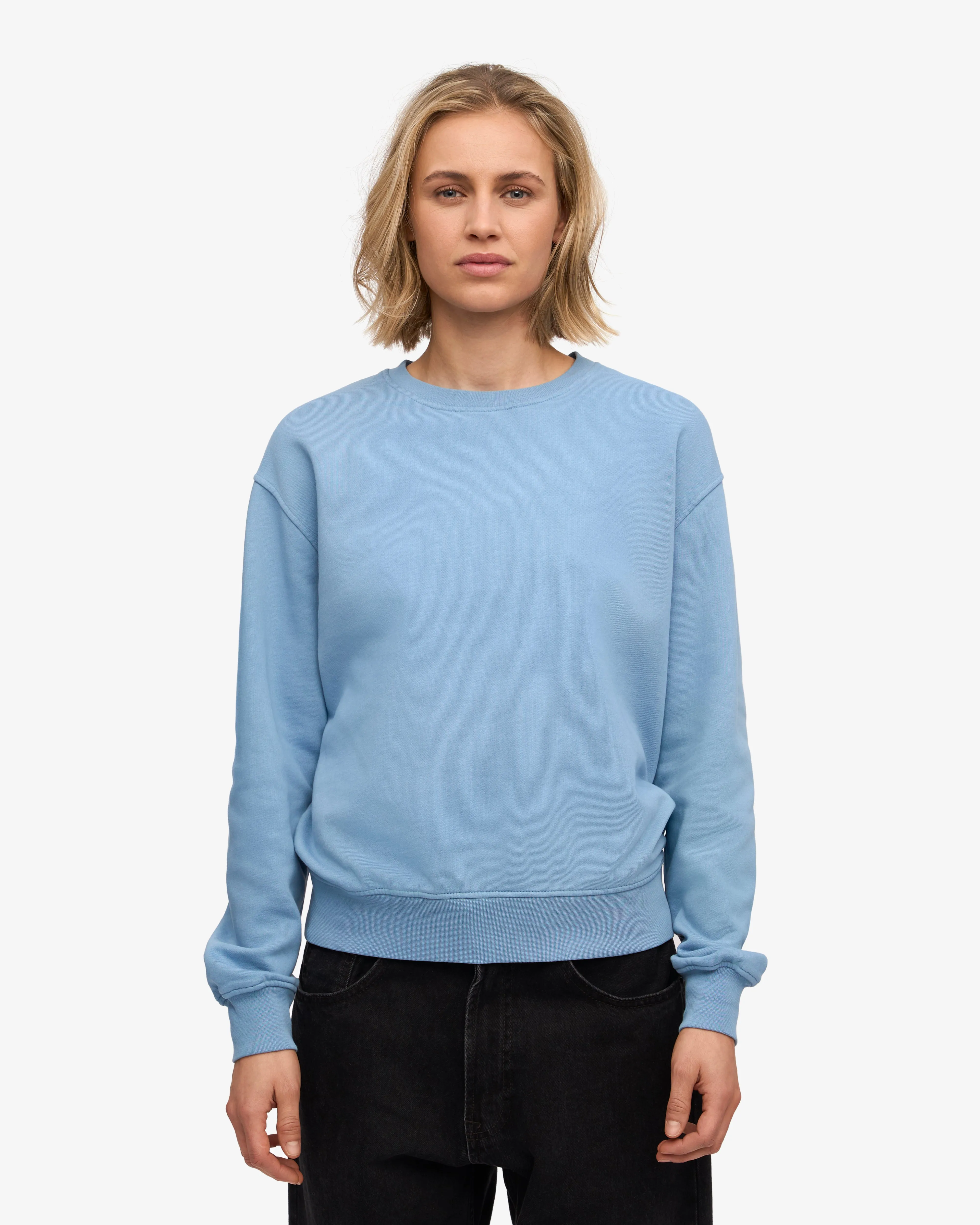 Women Classic Organic Crew - Seaside Blue sold by Colorful Standard product image thumbnail 2