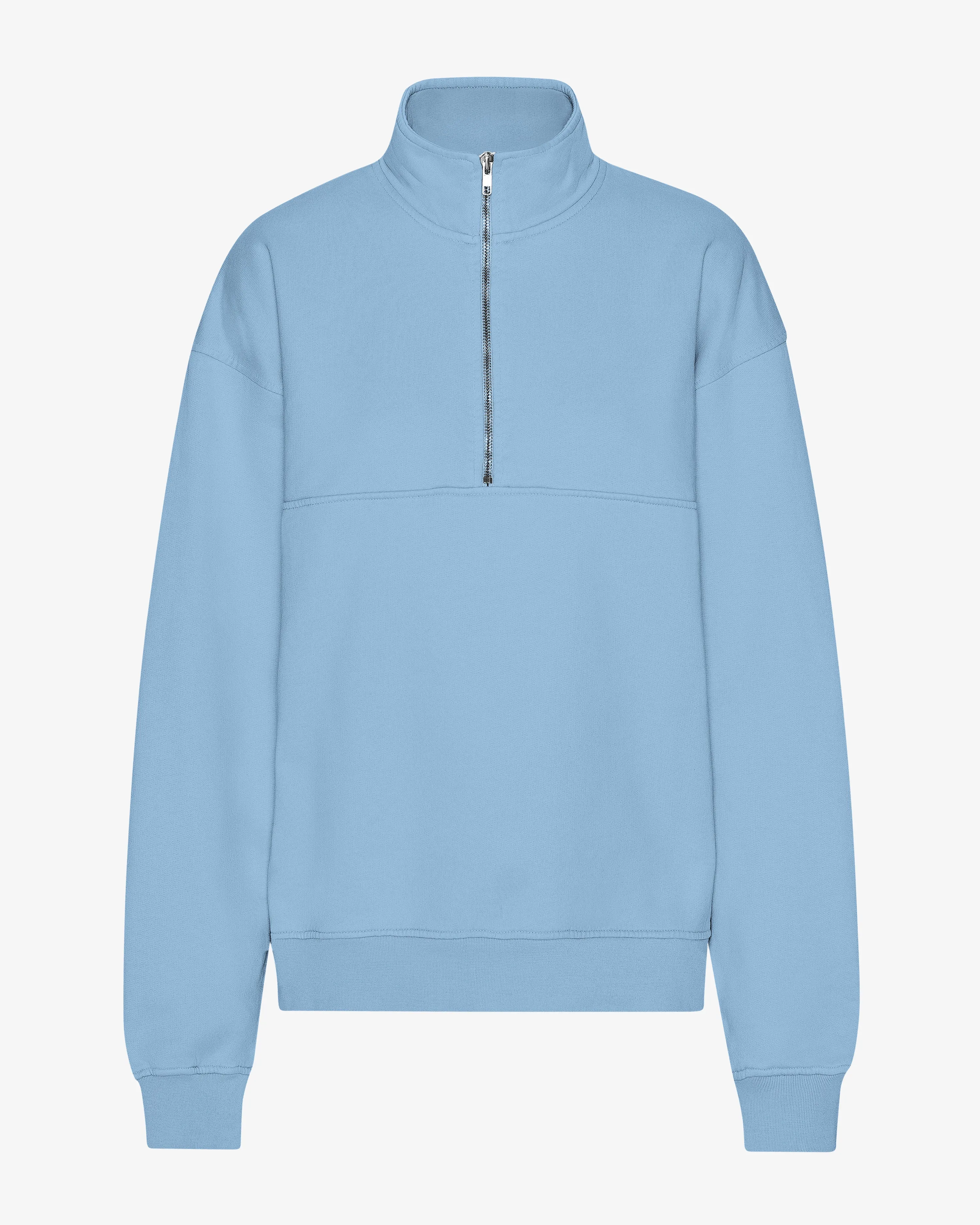 Organic Quarter Zip - Seaside Blue sold by Colorful Standard