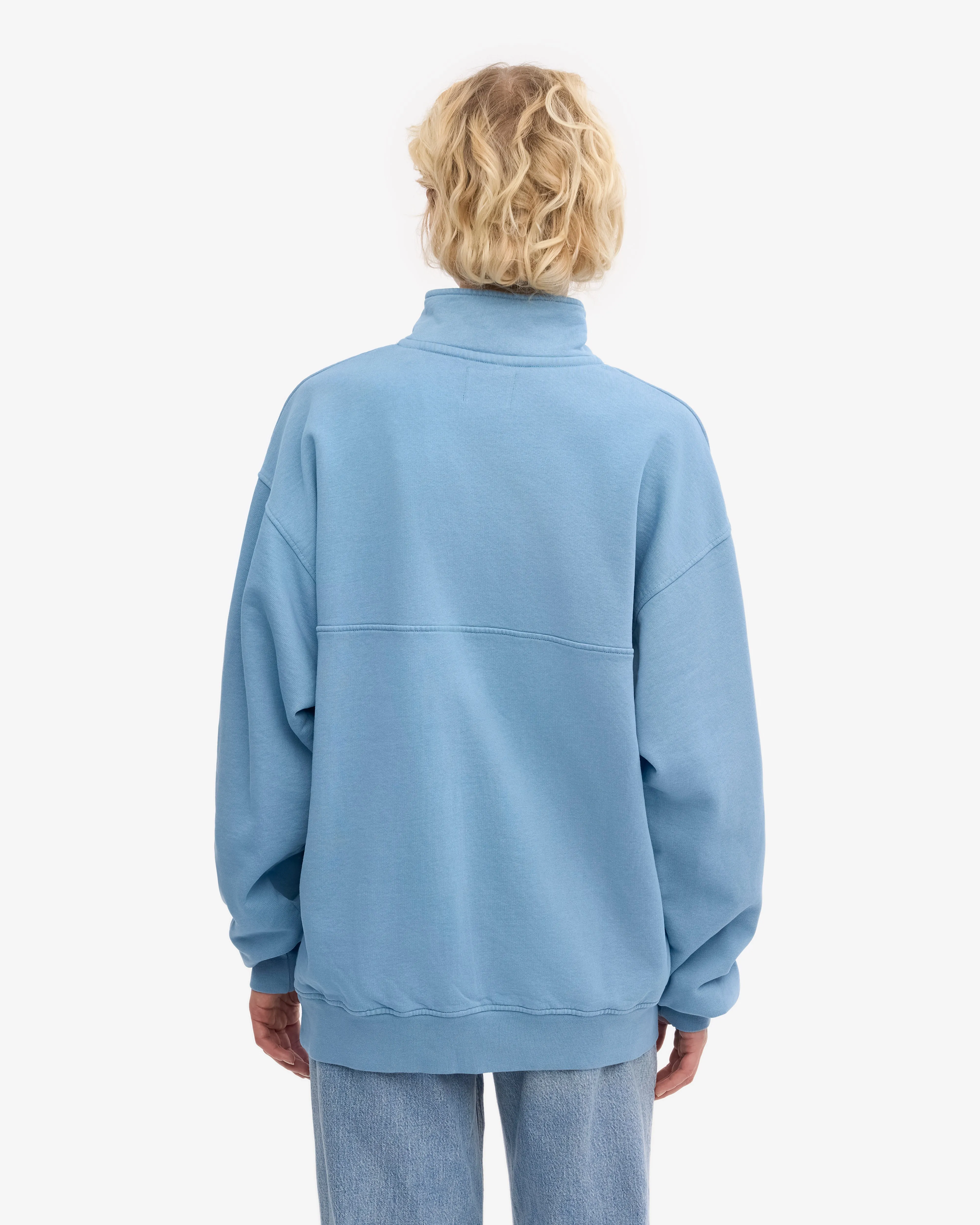 Organic Quarter Zip - Seaside Blue sold by Colorful Standard product image thumbnail 4