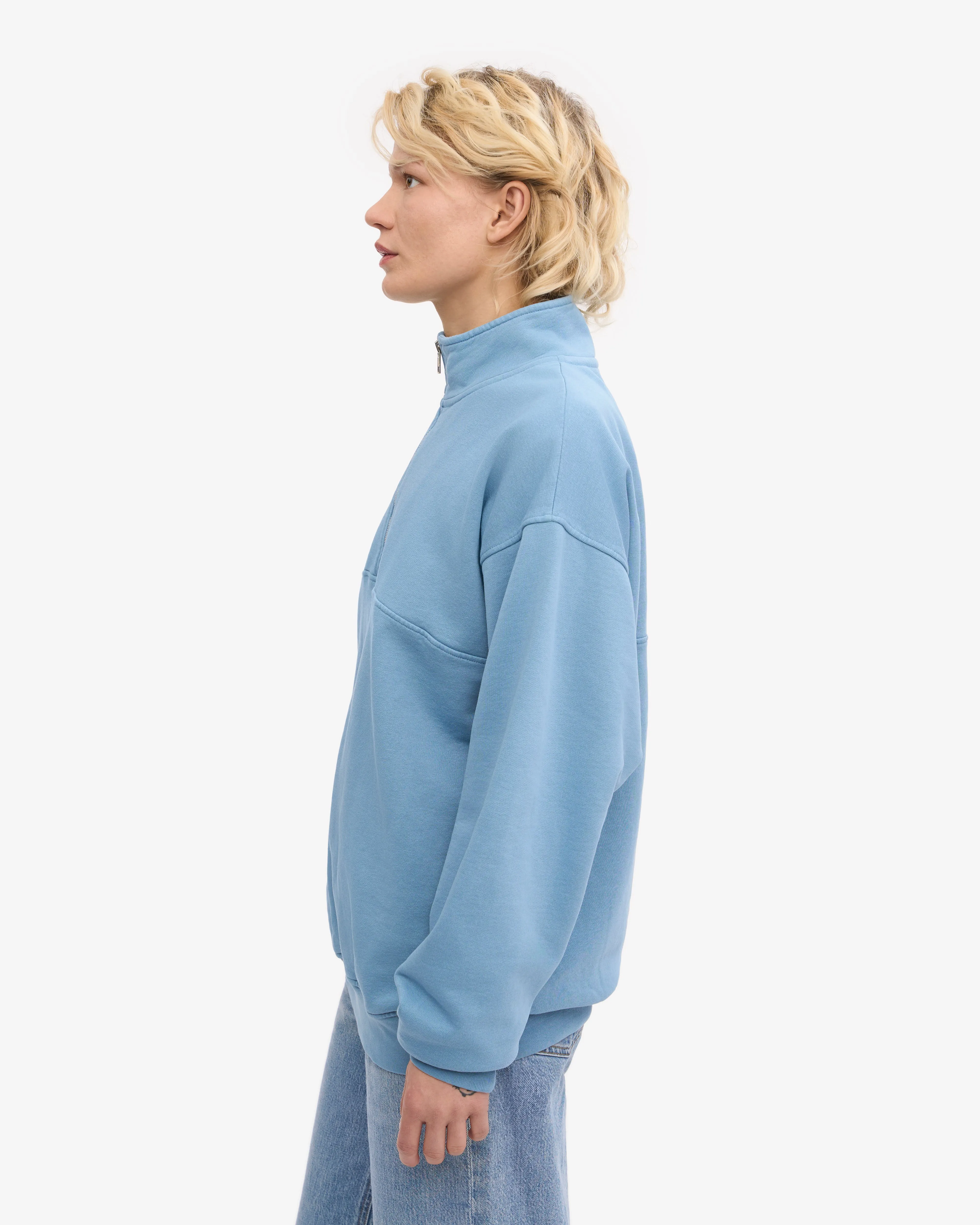 Organic Quarter Zip - Seaside Blue sold by Colorful Standard product image thumbnail 3