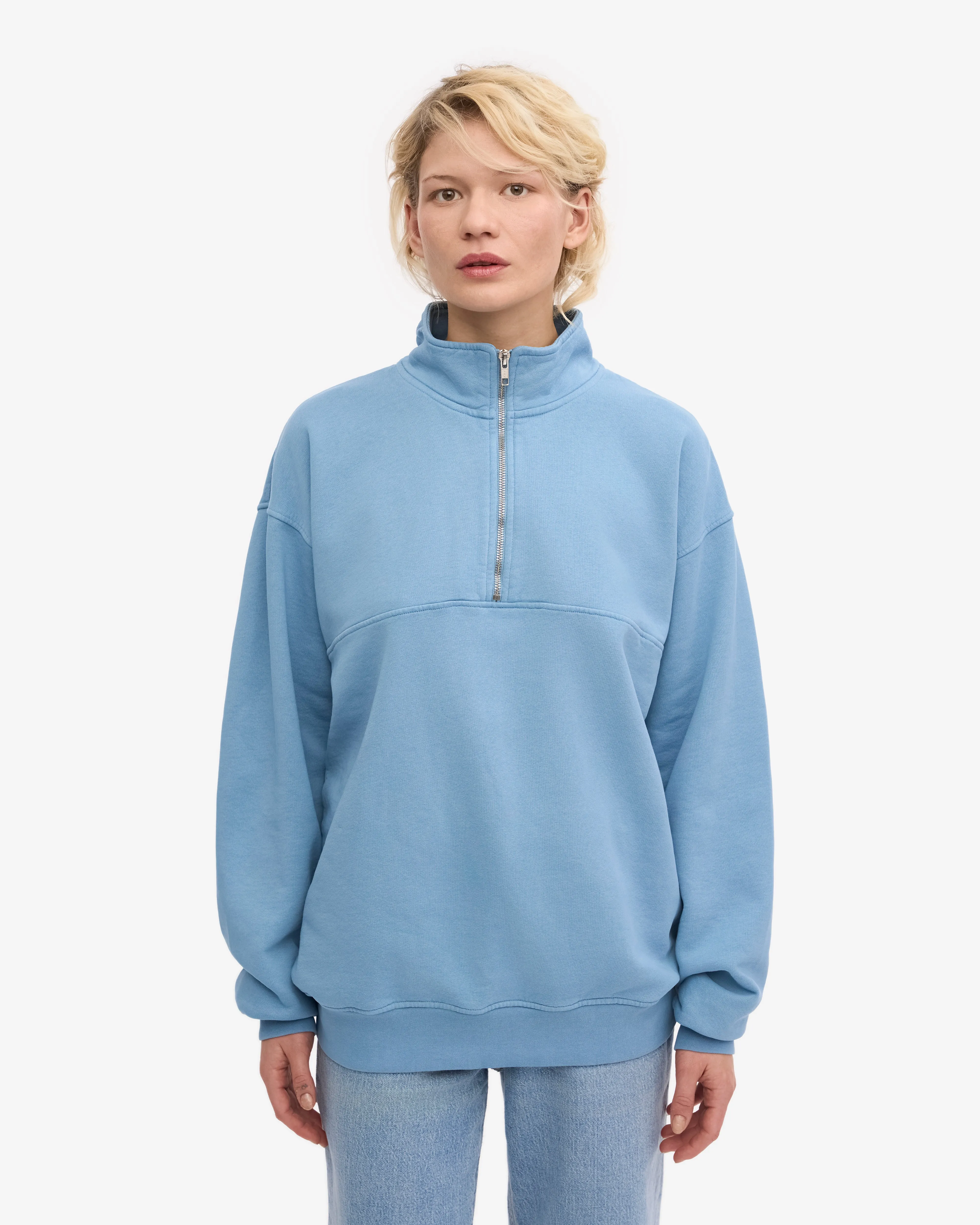 Organic Quarter Zip - Seaside Blue sold by Colorful Standard product image thumbnail 2