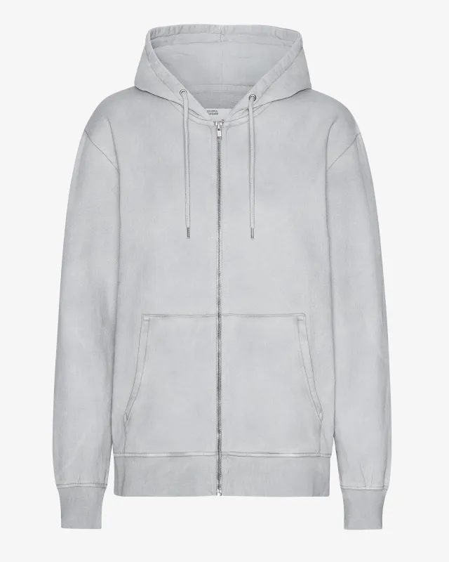 Classic Organic Zip Hood - Faded Grey sold by Colorful Standard